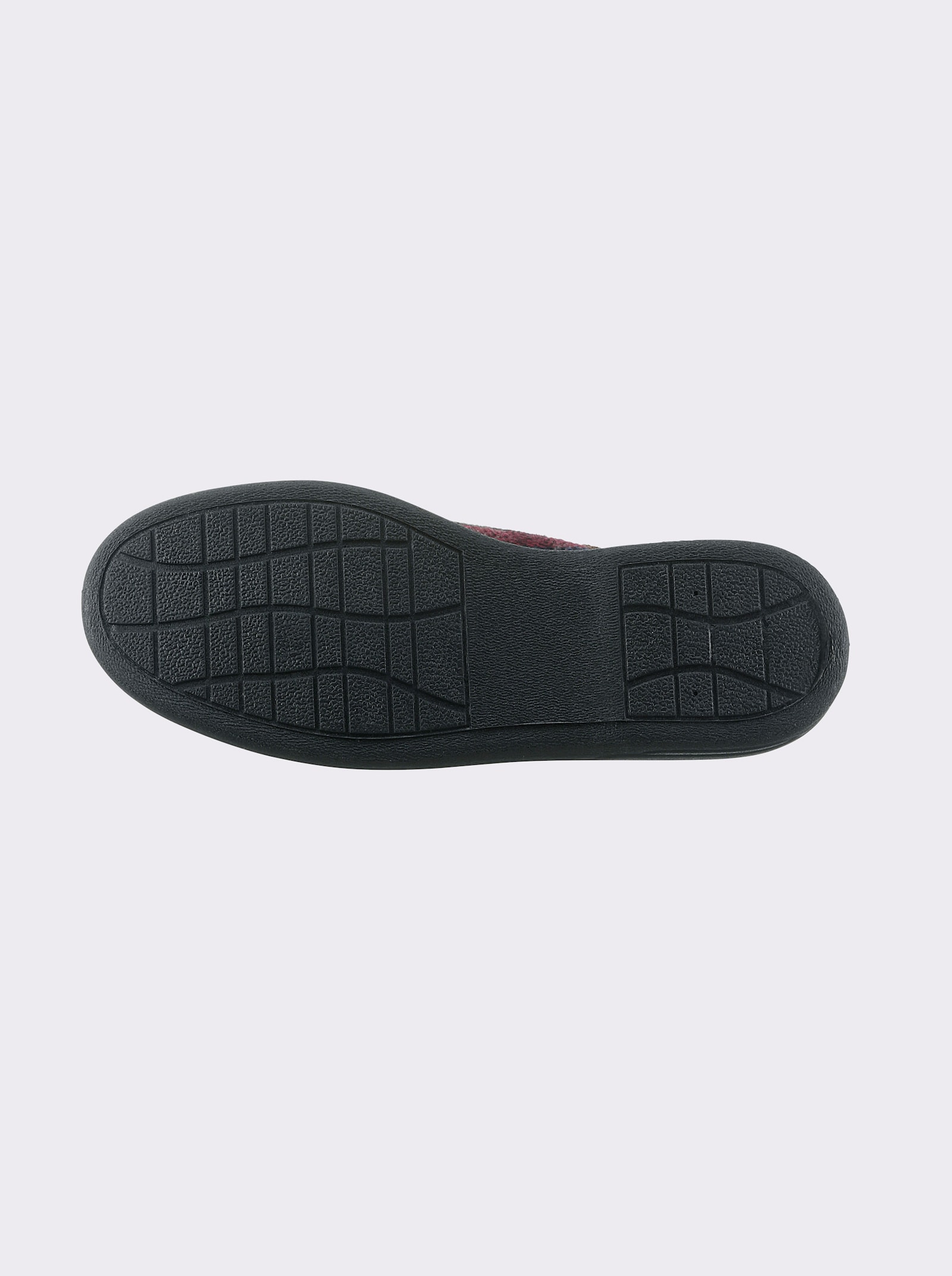 Pantoffel gefüttert oder ungefüttert - braun-kariert