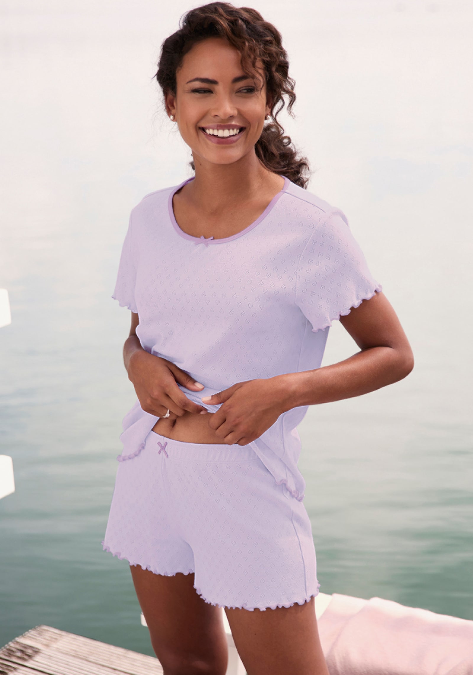 Vivance Dreams Pyjama court - lavande