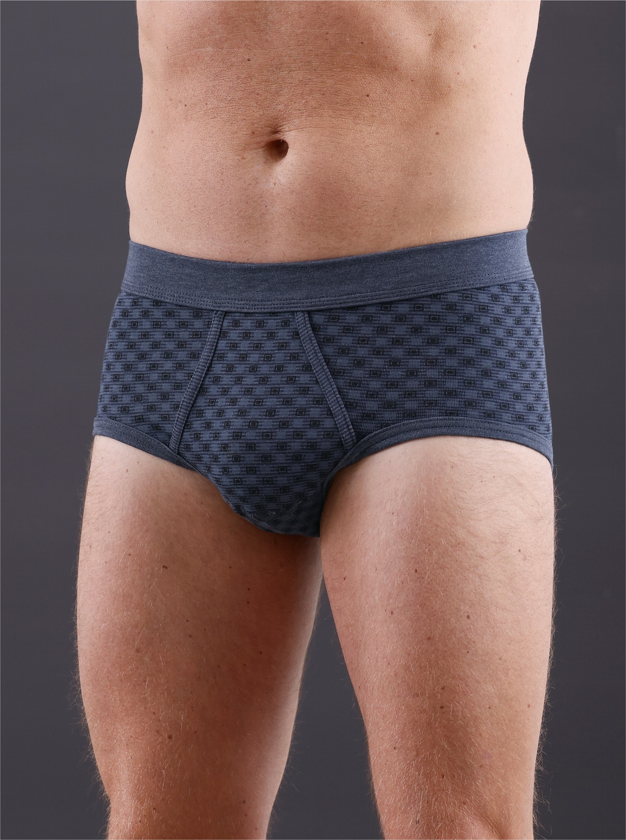 wäschepur men Slip - marine geprint