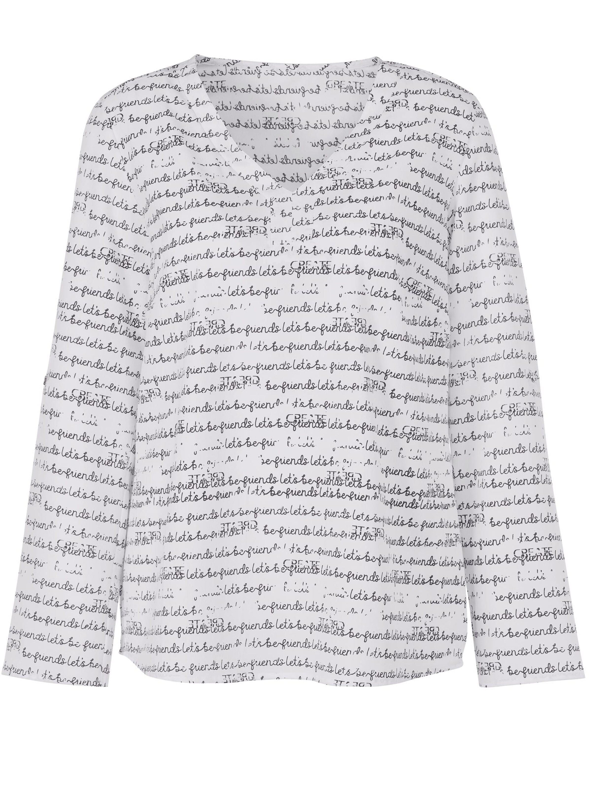 Bluse - weiß-bedruckt
