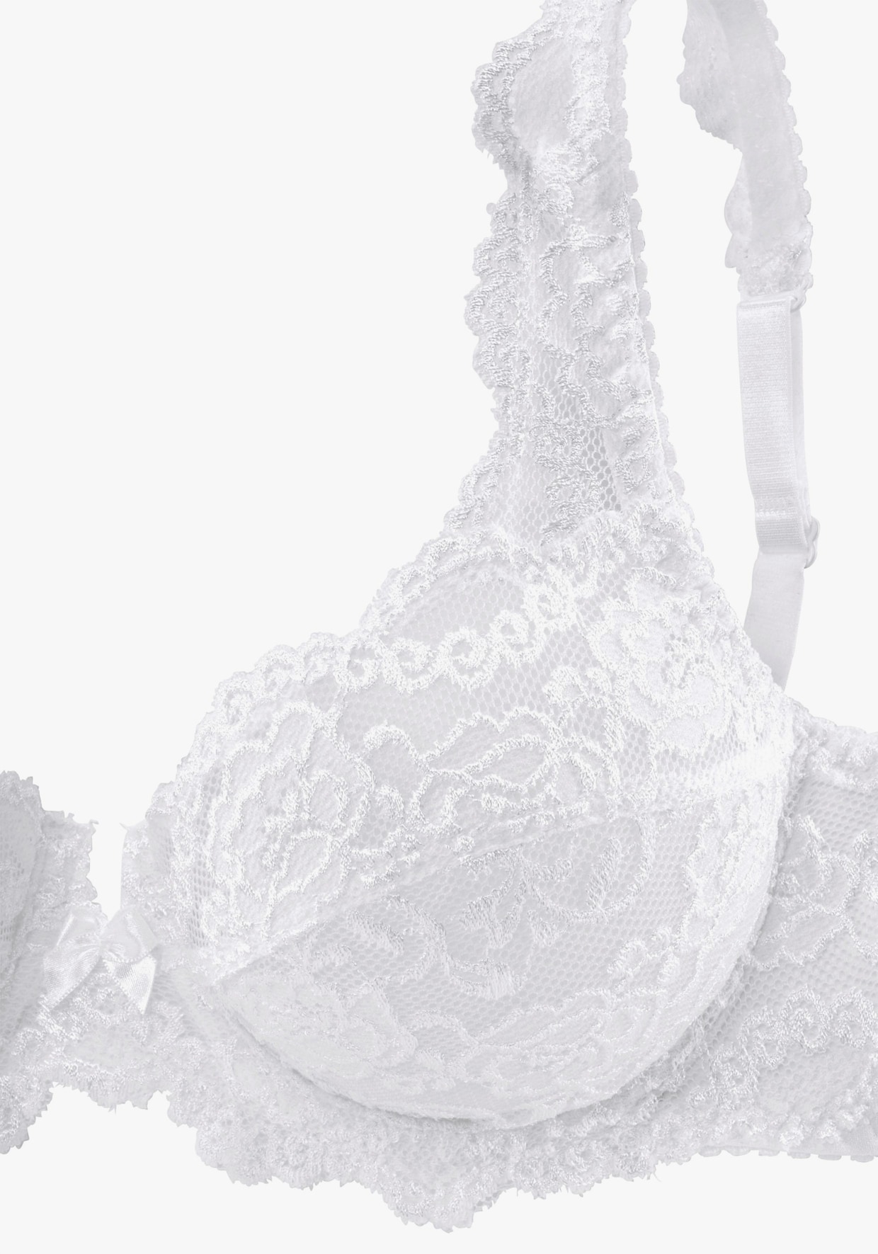 petite fleur Soutien-gorge à armatures - gris pierre + blanc