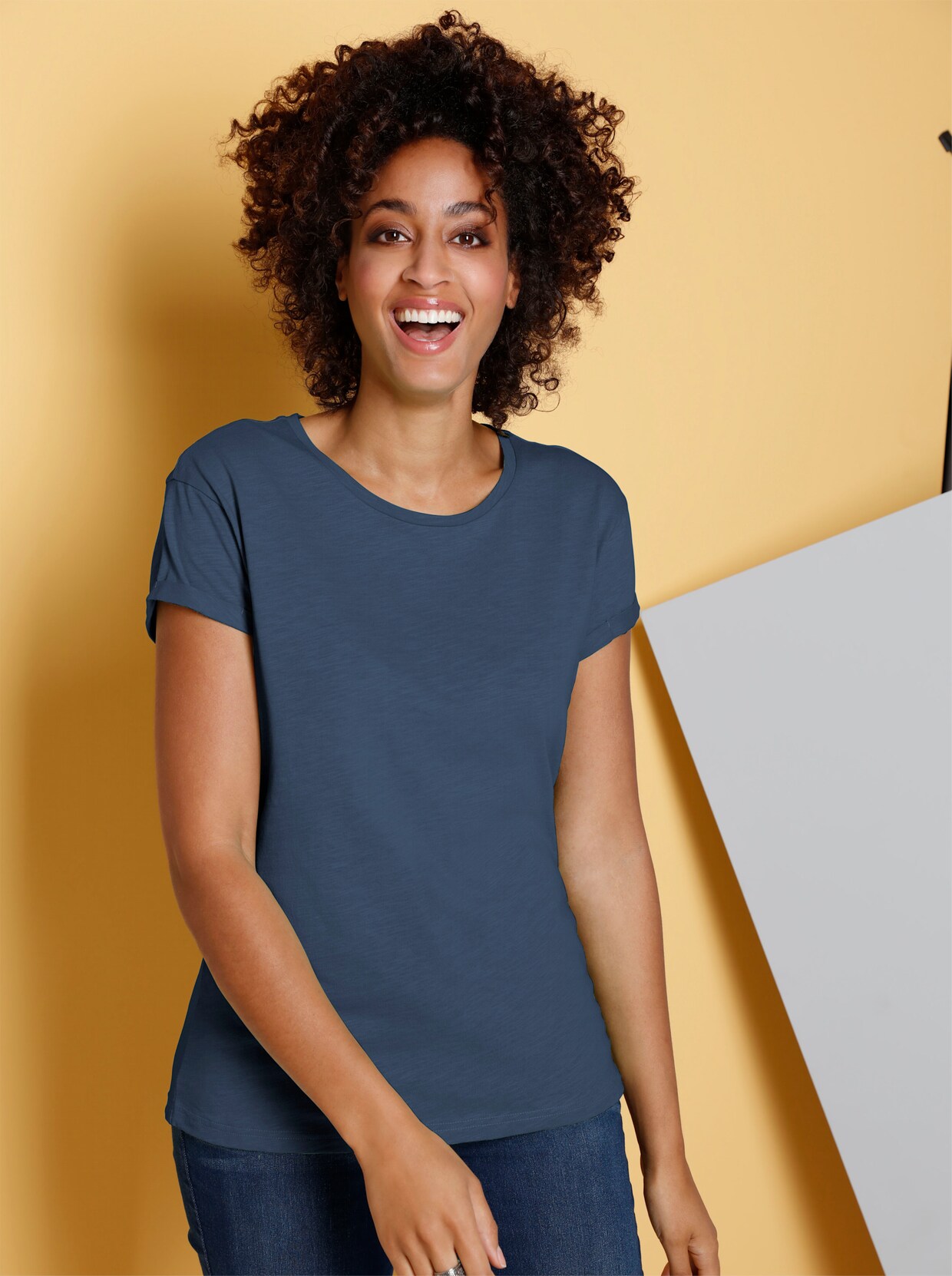Shirt met korte mouwen - donkerblauw