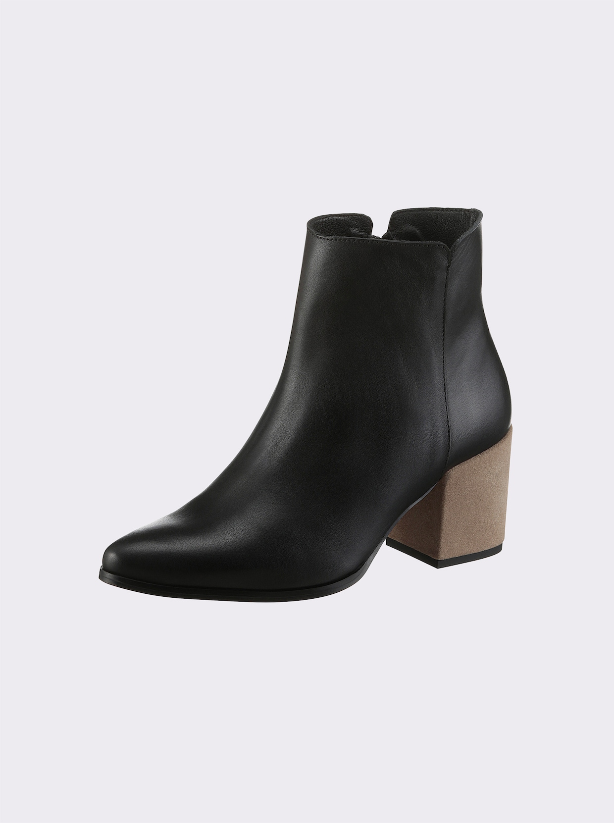 heine Bottines - noir-taupe