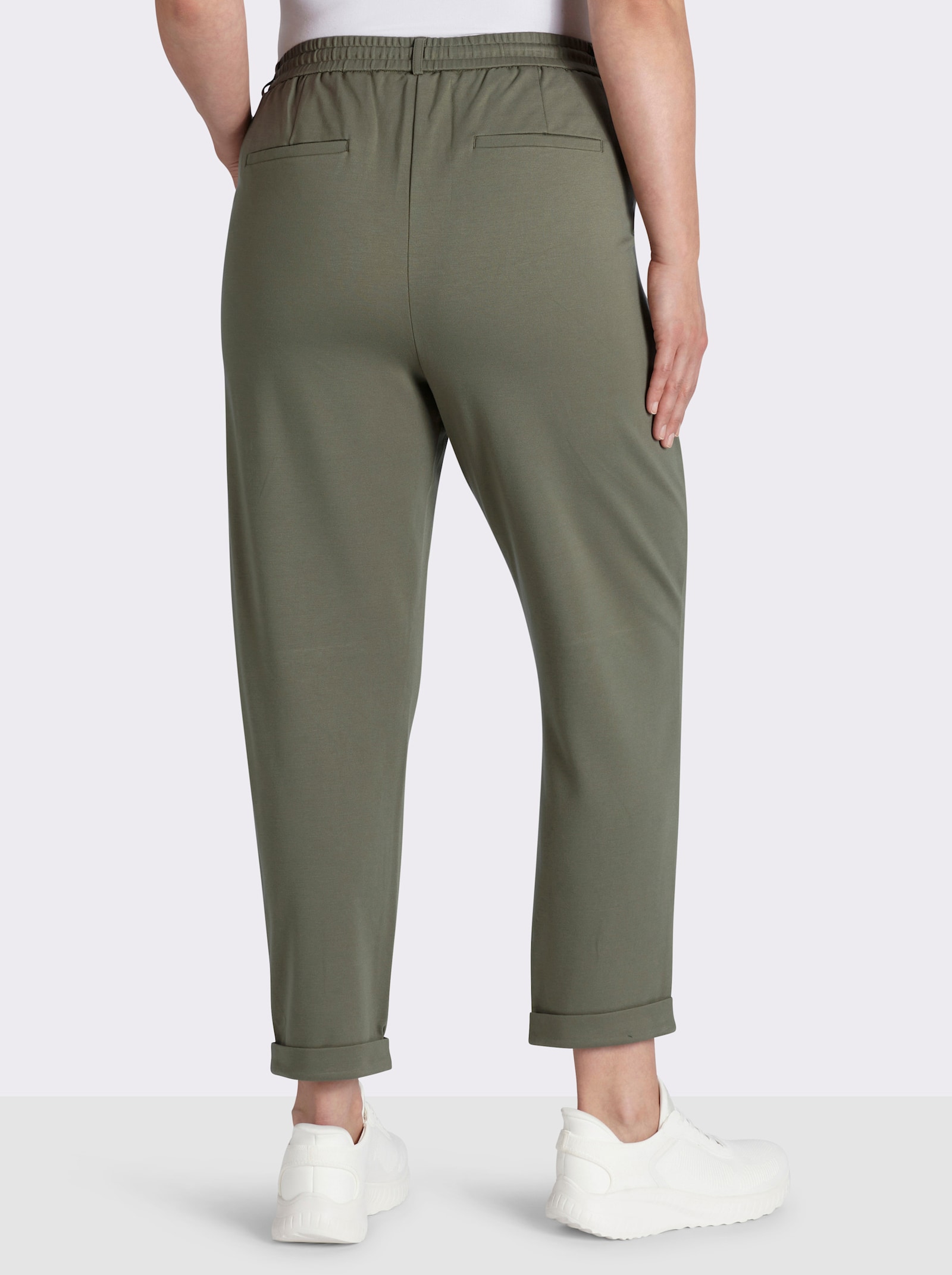 Jogg Pants in Interlock-Qualität - khaki