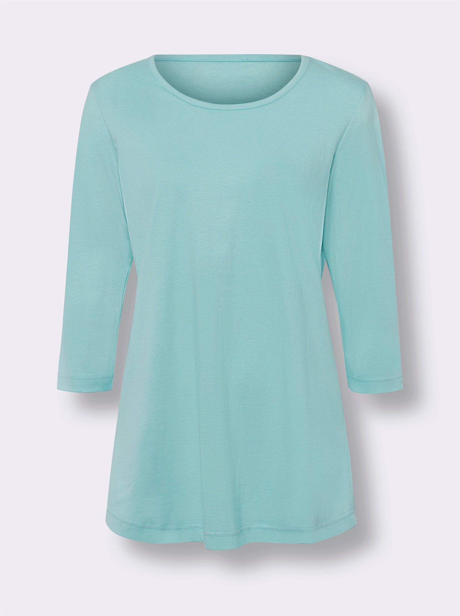 Lang shirt per 2 stuks - lila + mint