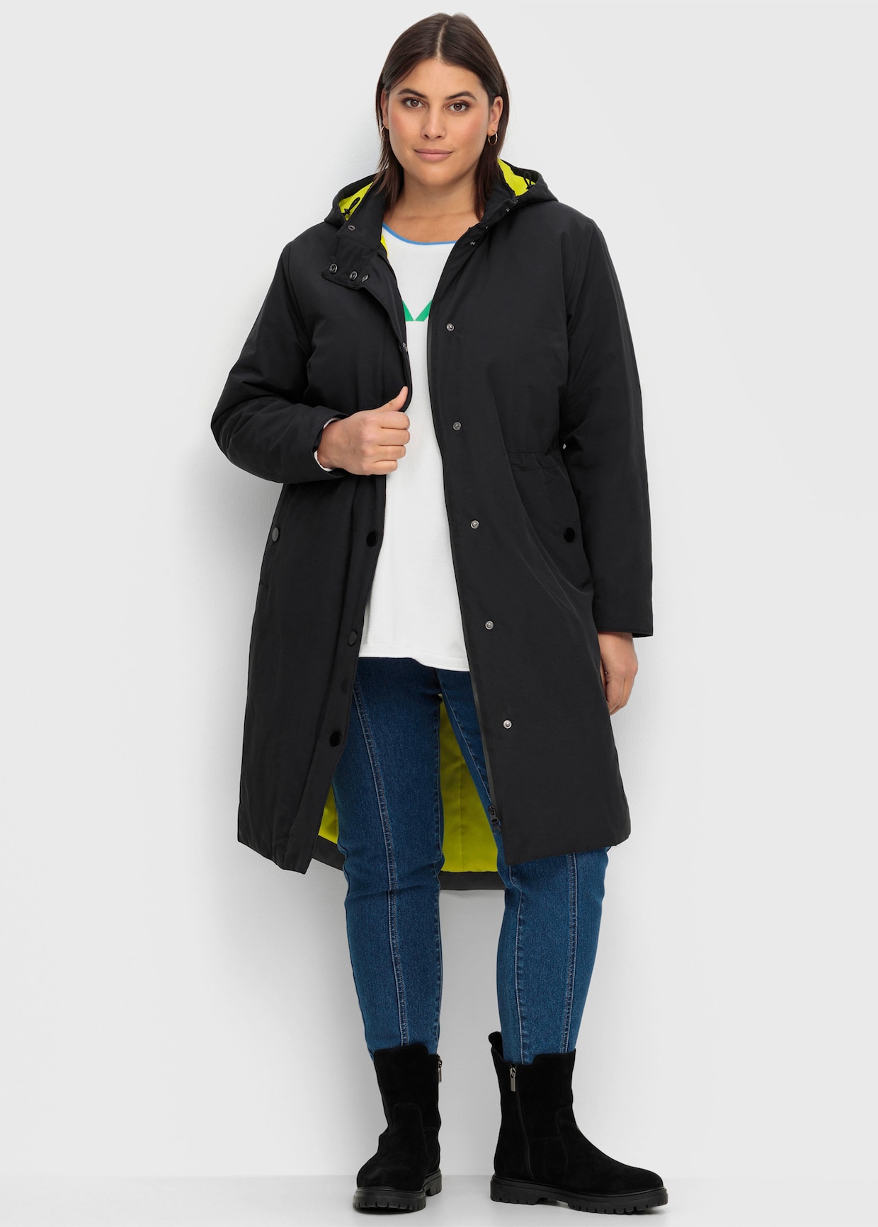 sheego Parka - zwart