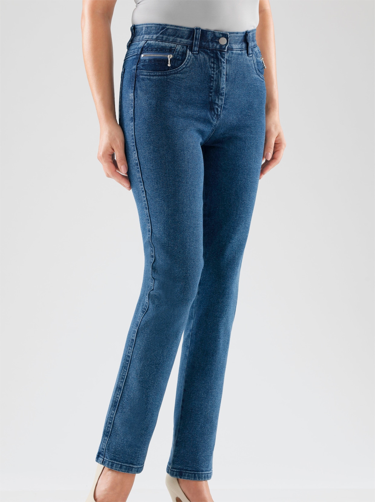 5-ficks jeans - blue-stone-washed