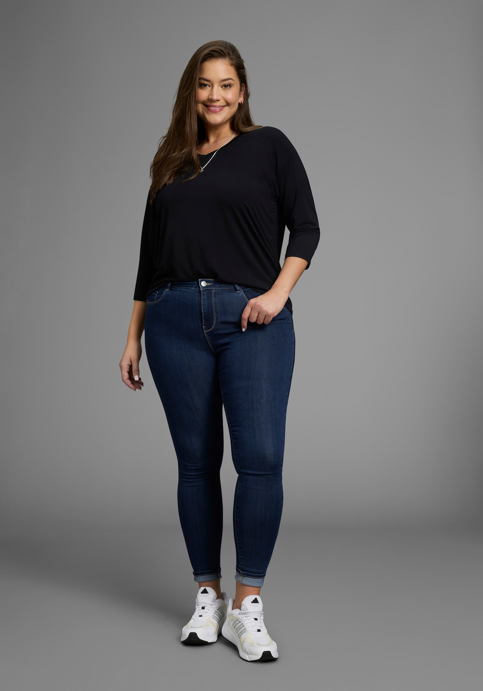 ONLY CARMAKOMA Skinny-fit-Jeans - medium blue denim