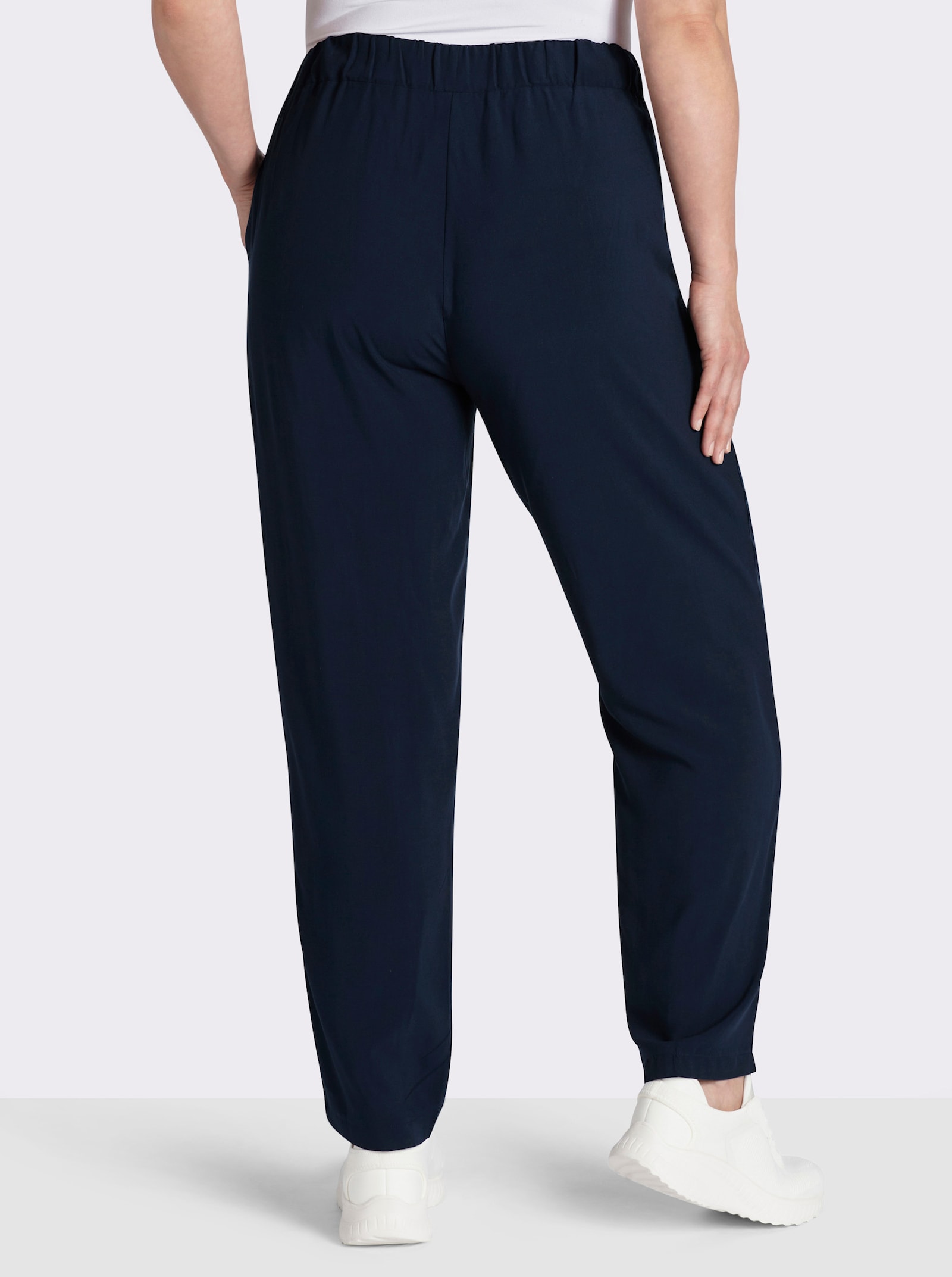 Schlupfhose mit Rundum-Dehnbund - marine