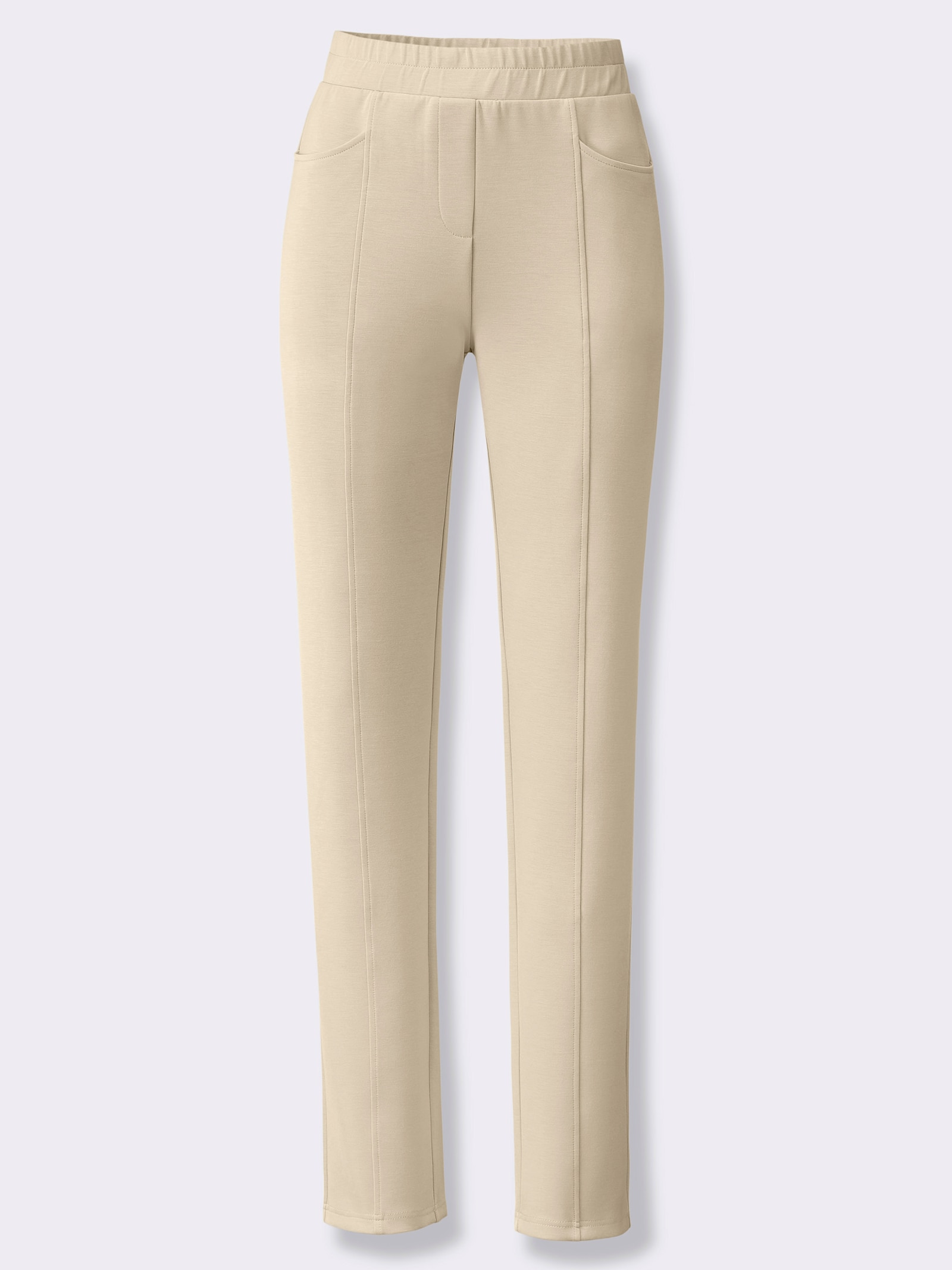 heine Sweathose mit seidig-mattem Glanz - sand