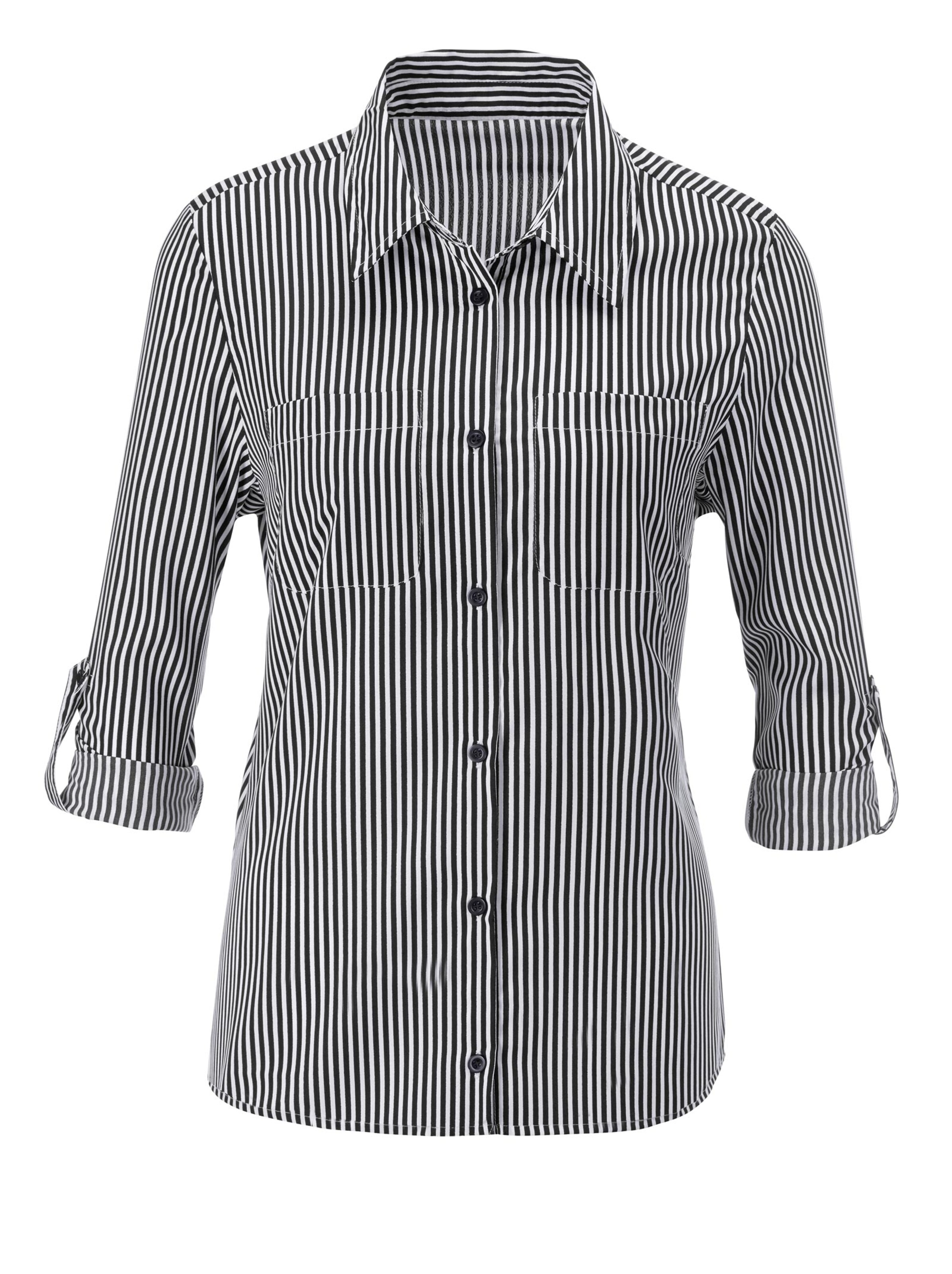 Gestreifte Bluse - schwarz-gestreift