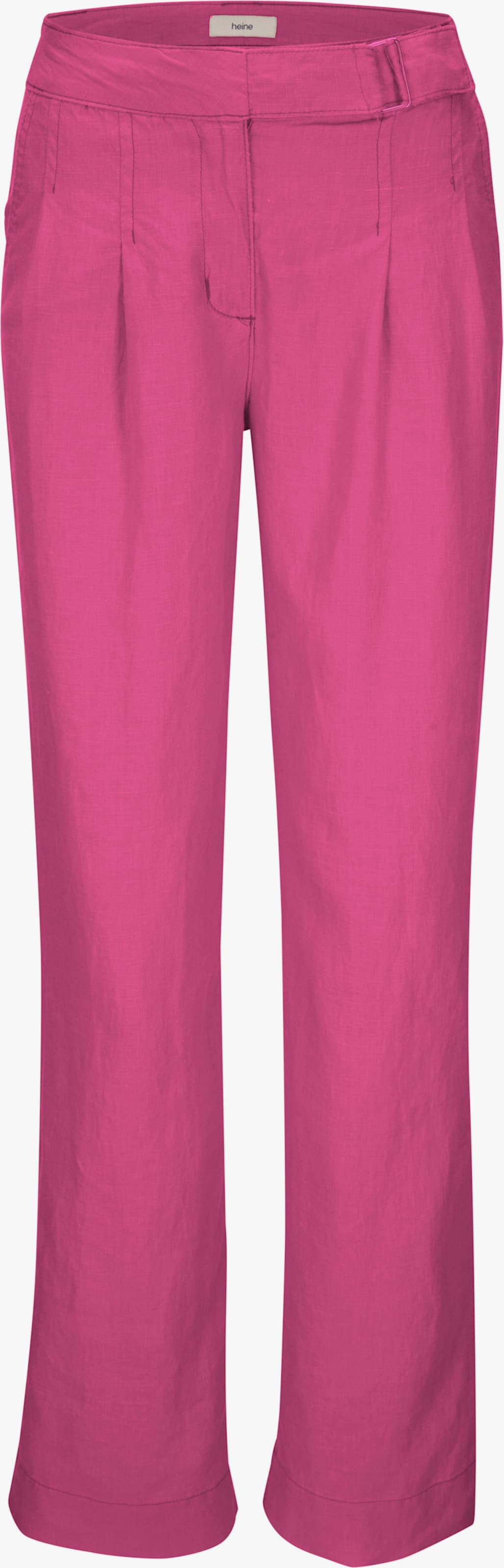 heine Pantalon en lin - framboise