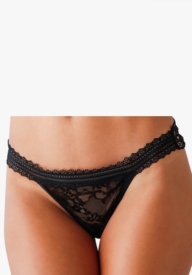 petite fleur gold String-Ouvert - schwarz