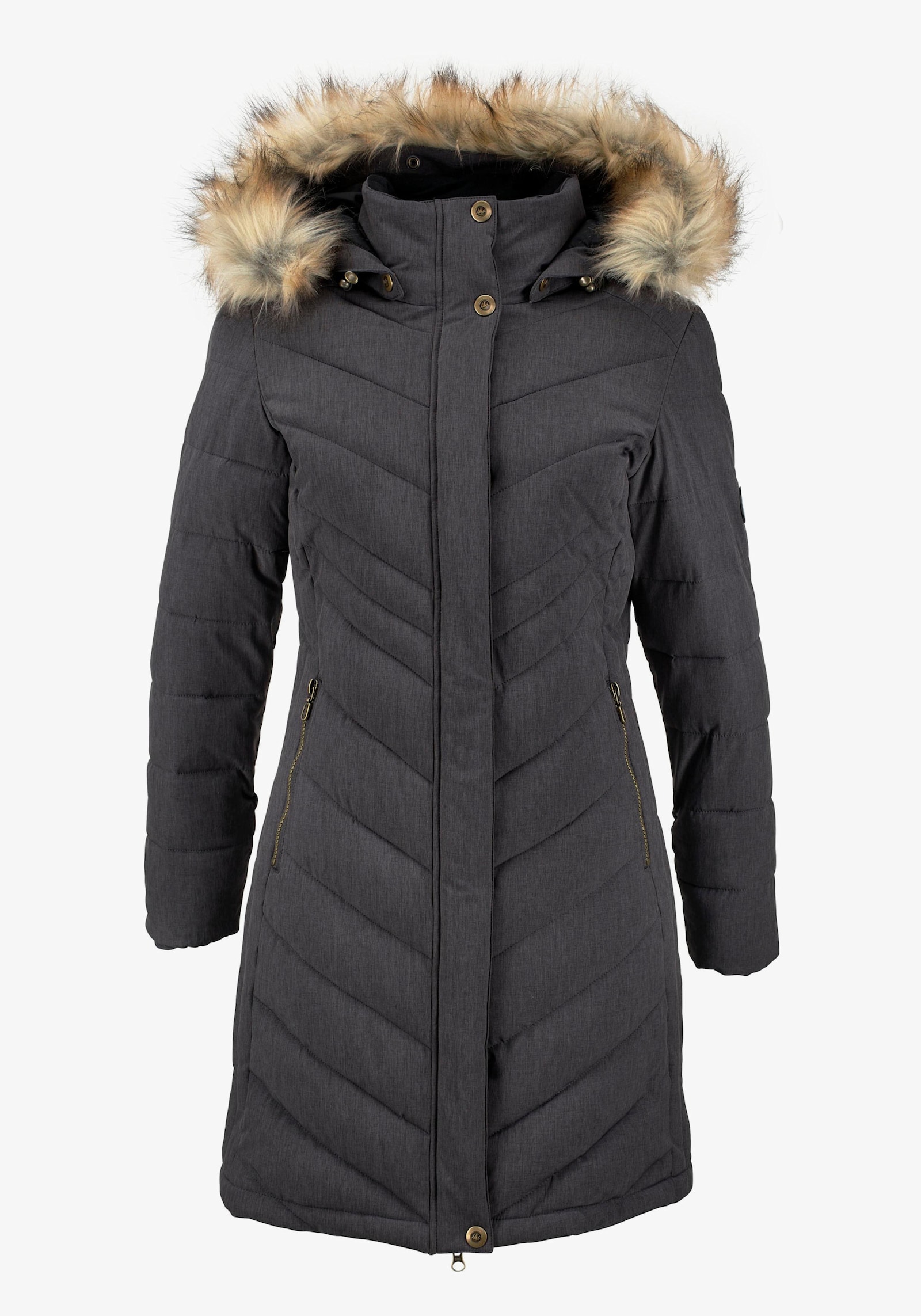 Polarino Steppmantel - anthrazit
