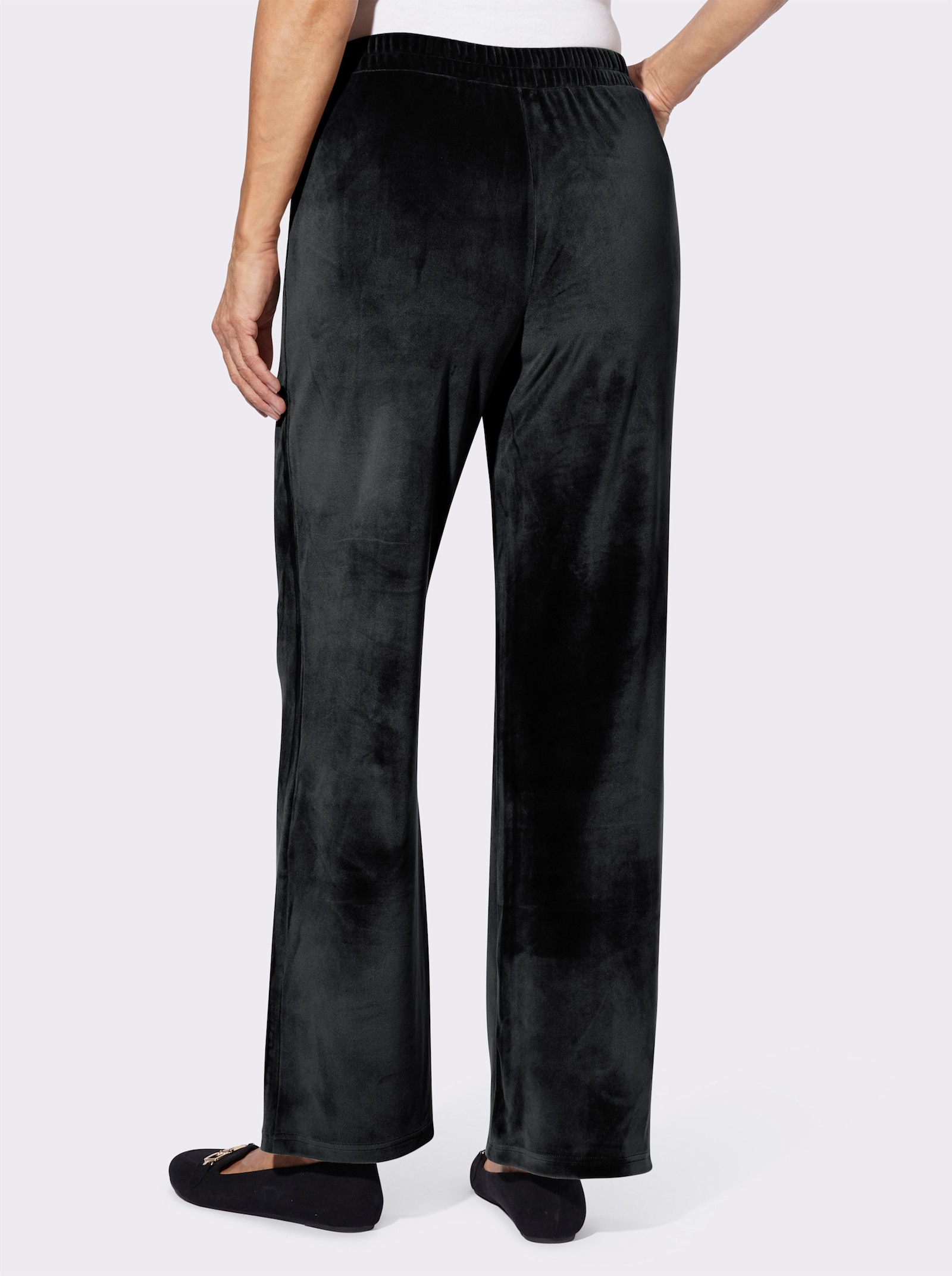 Nickybroek in breder model - zwart