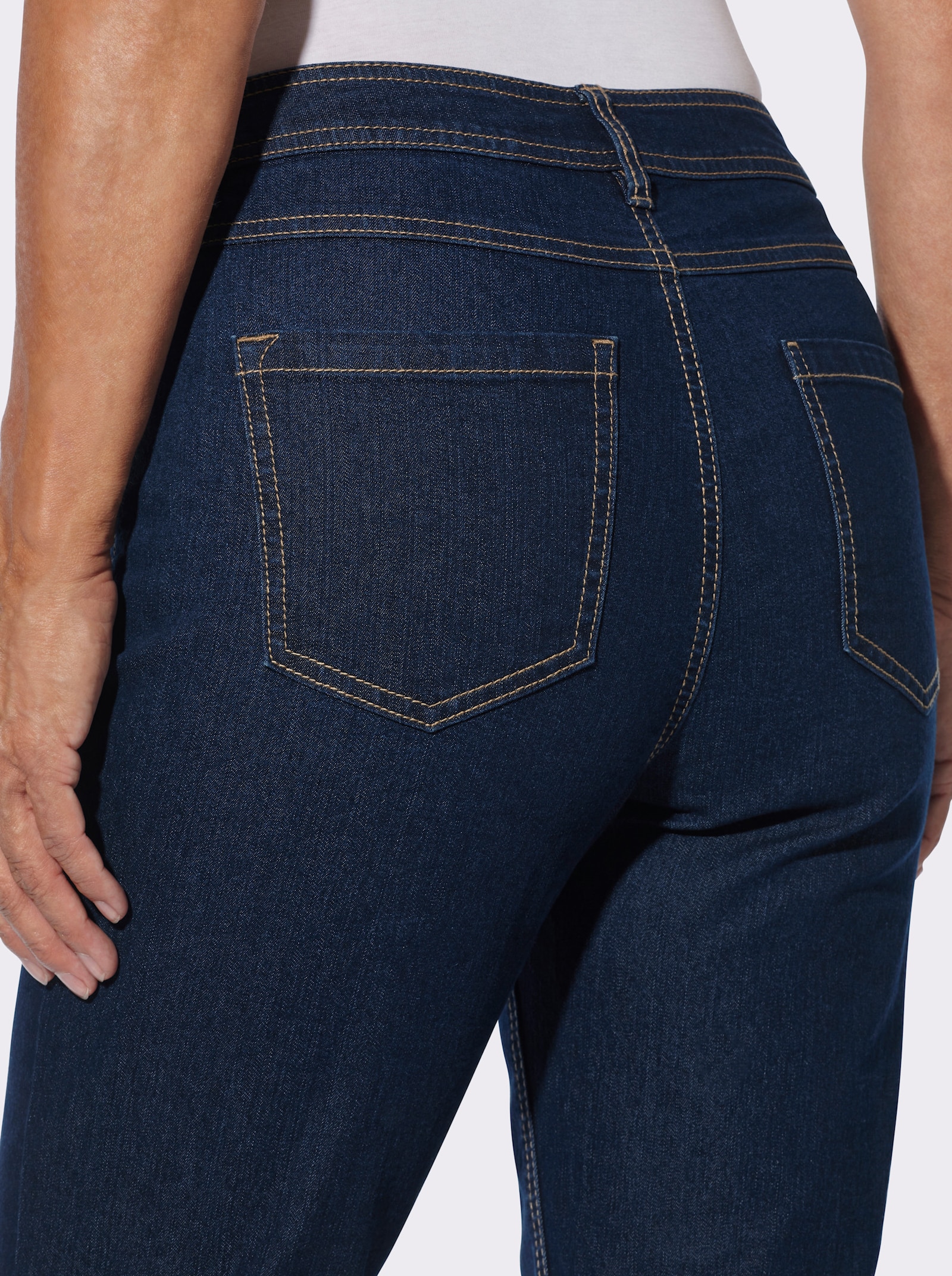 7/8-Jeans in 5-Pocket-Form - dark blue