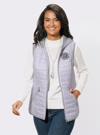 Gilet - lila/grijs