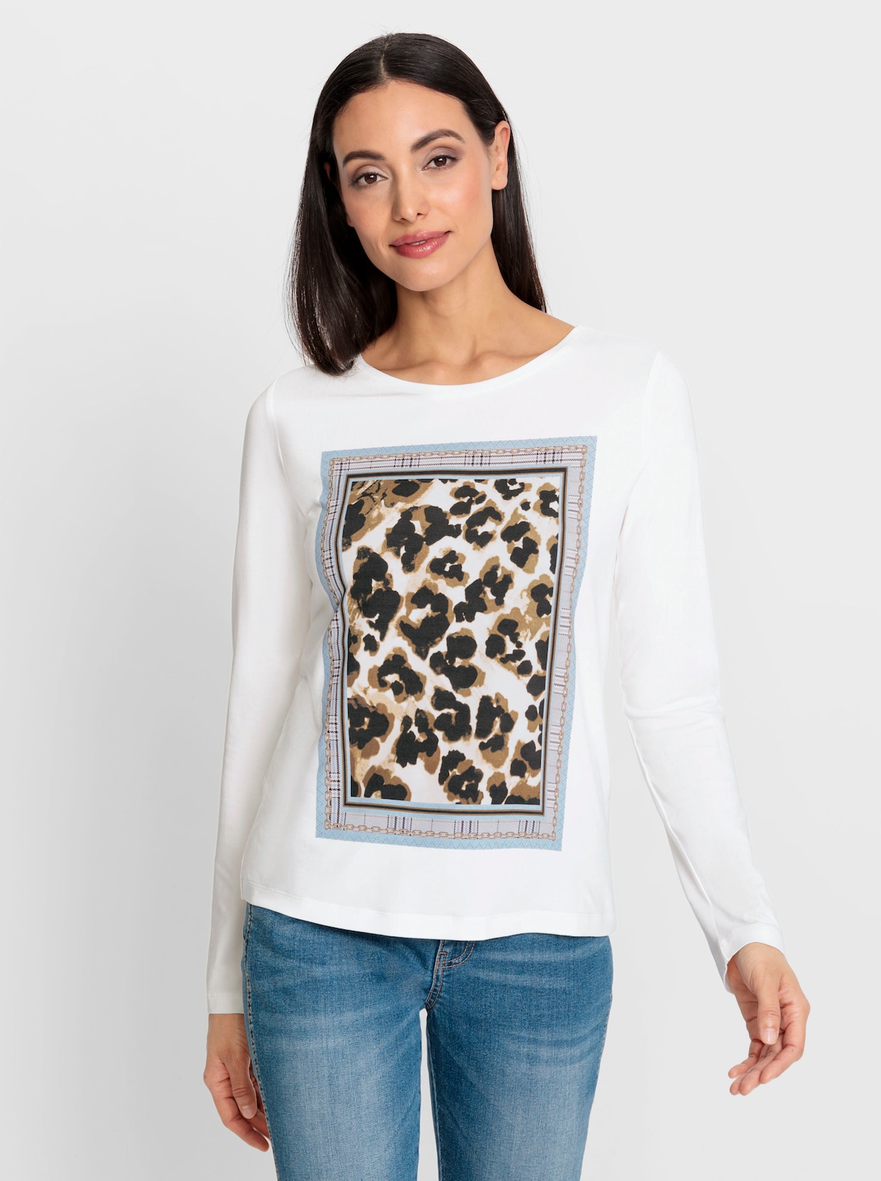 heine Shirt met print - ecru