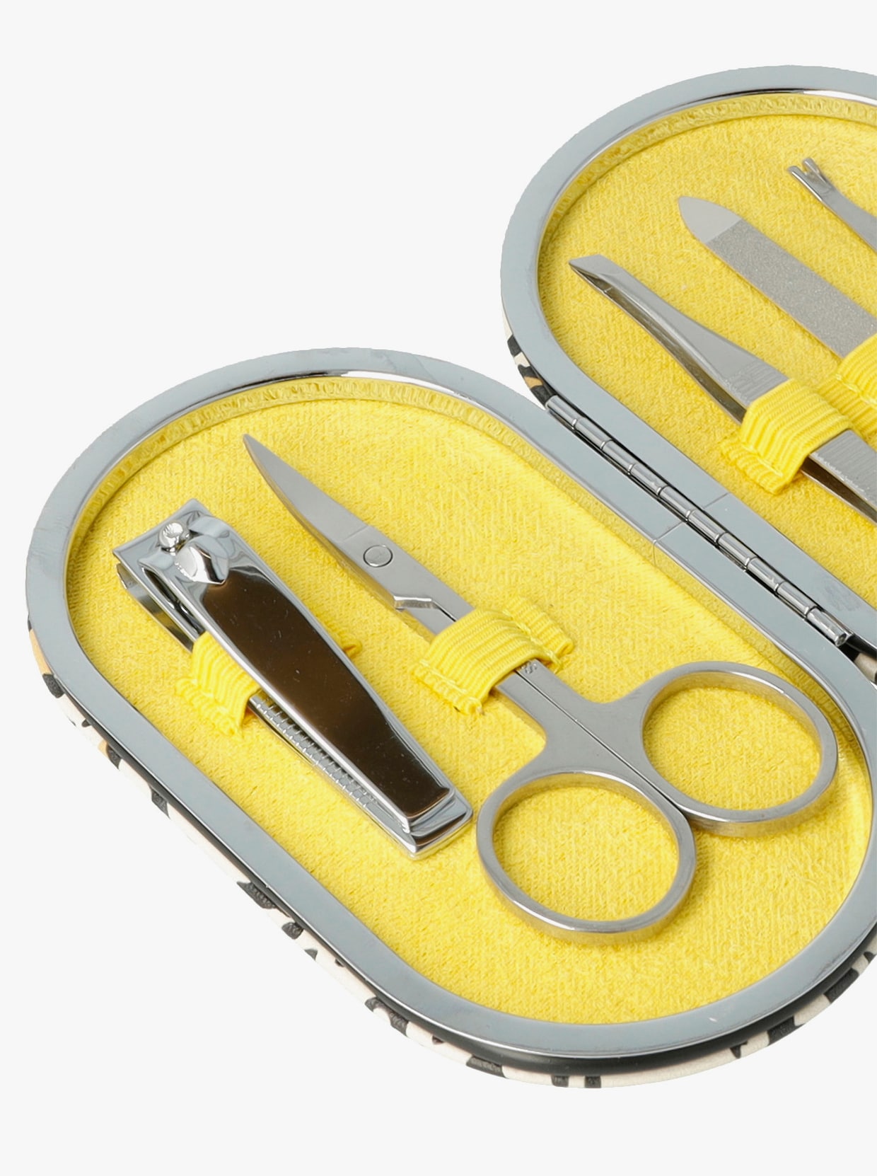 Maniküre-Set - weiß + gelb