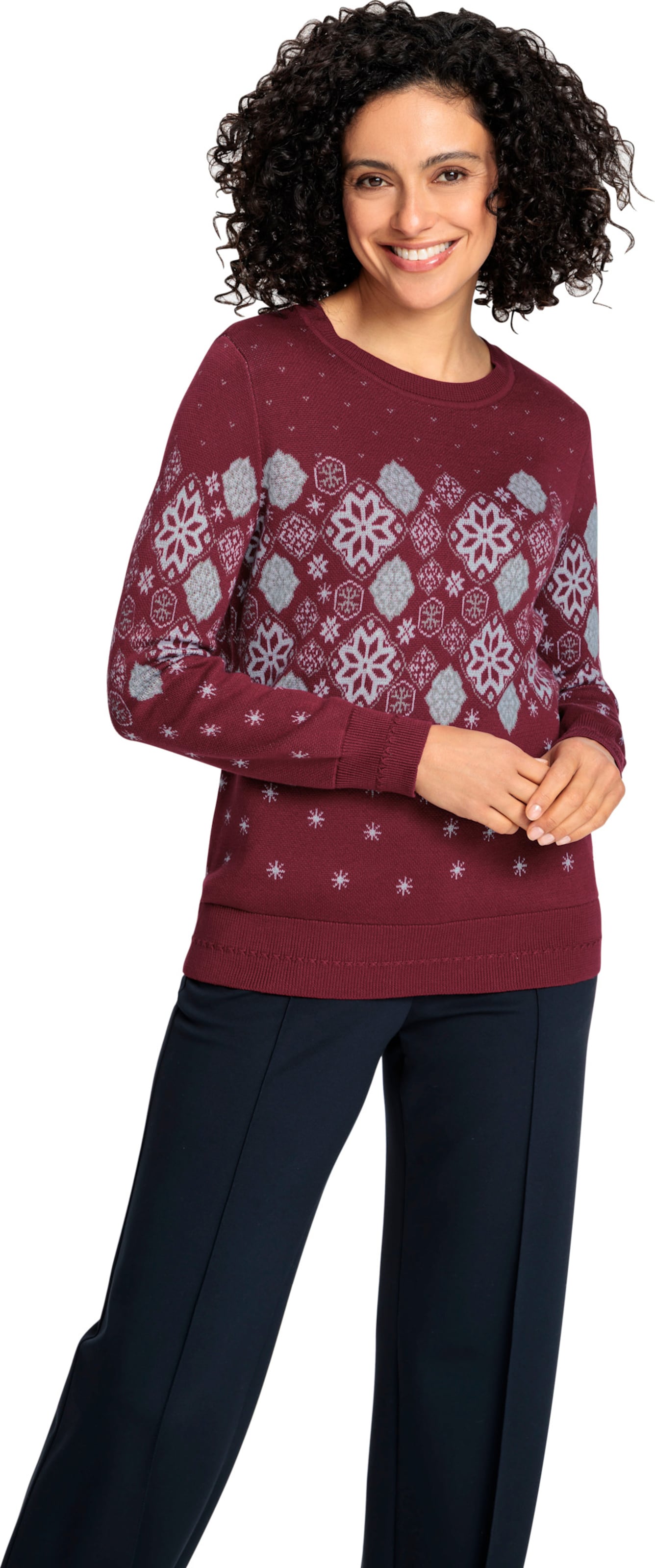 Thumbnail - Jacquard-Pullover