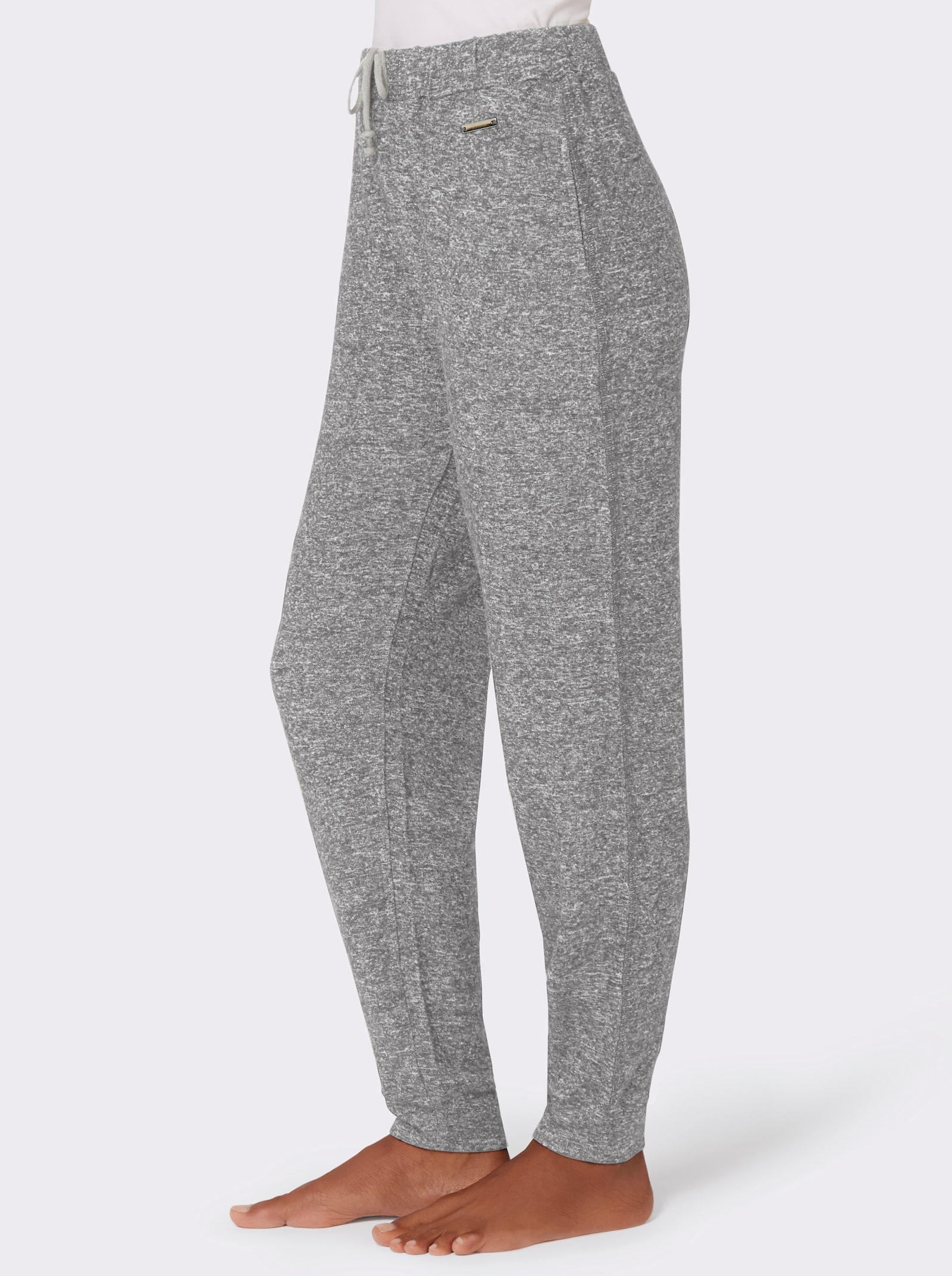 feel good Hose - hellgrau-meliert