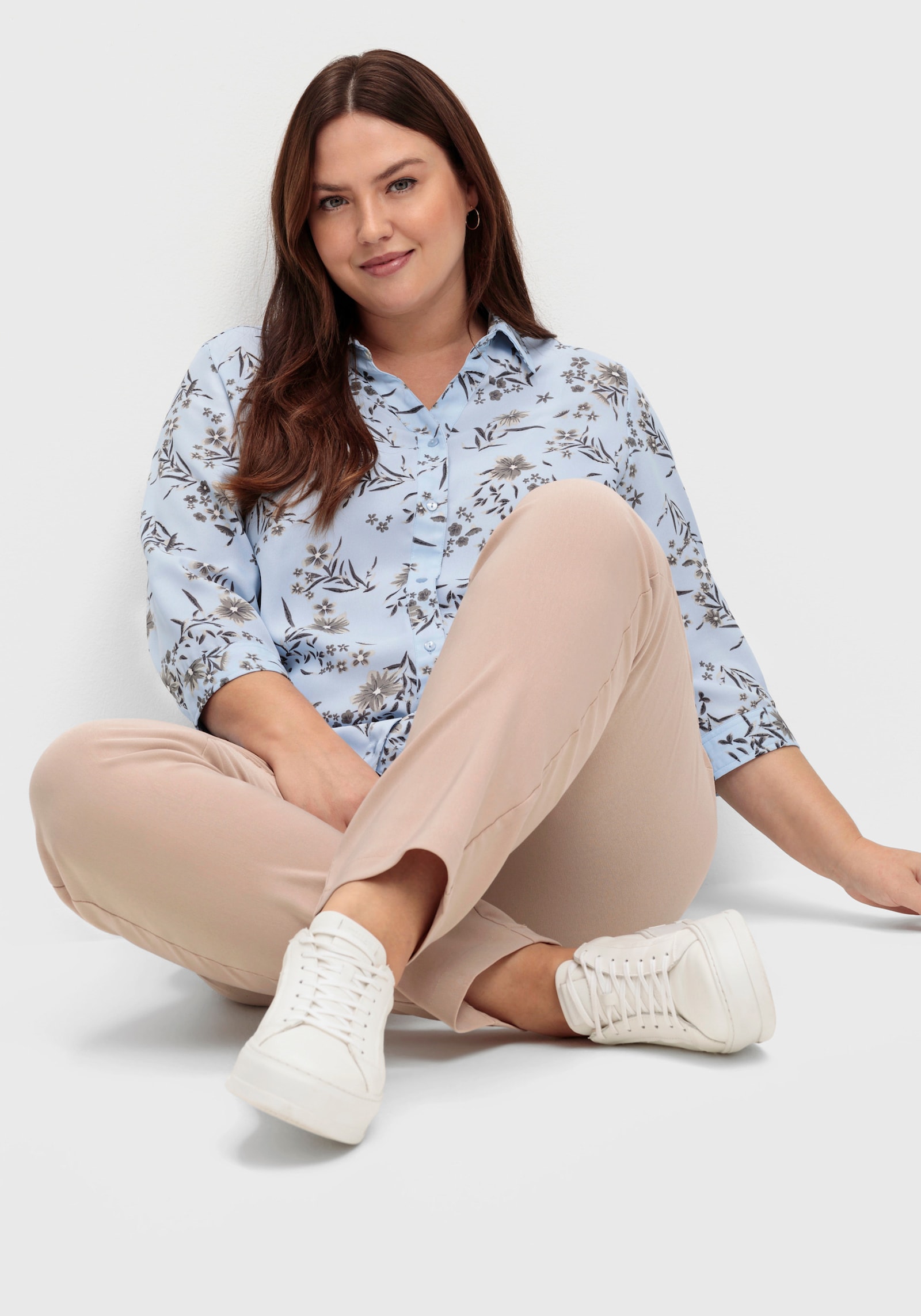 Stretch-Hose mit innenliegendem Dehnbund - beige