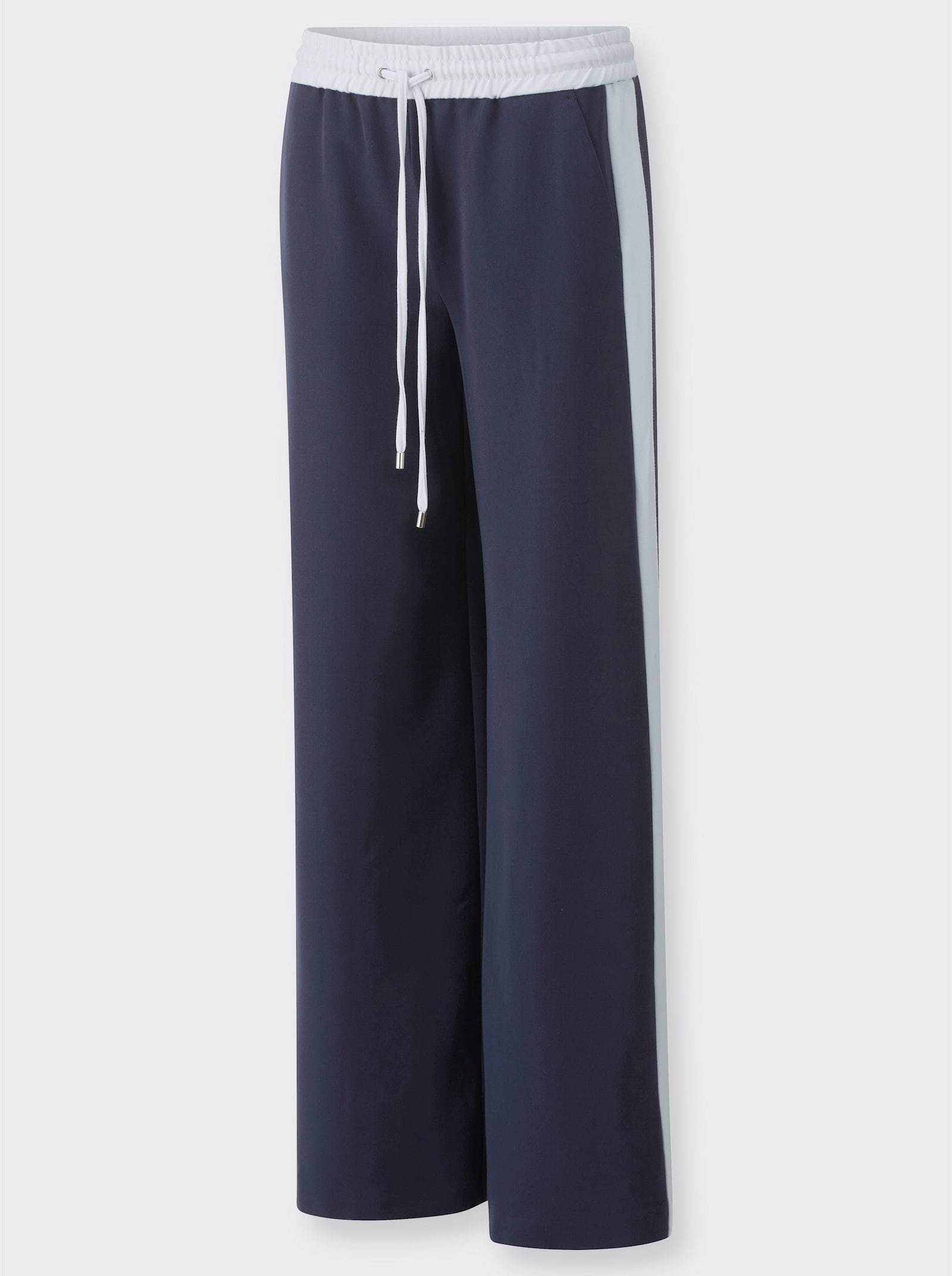 heine Webhose mit Galonstreifen - marine-weiß