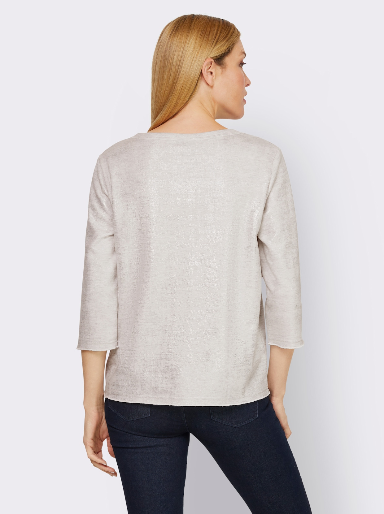 heine T-shirt à manches 3/4 - couleur argent