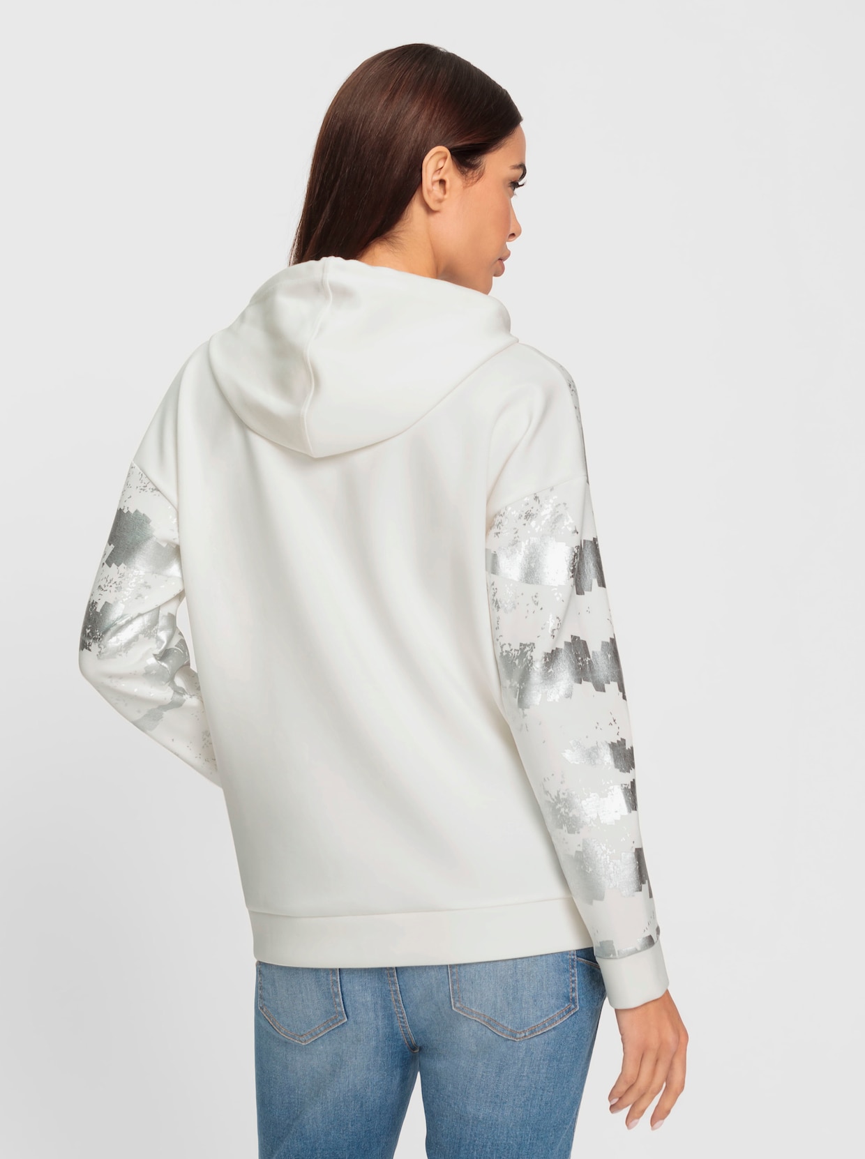 heine Sweatshirt met capuchon - ecru