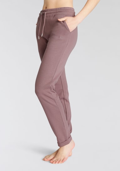 H.I.S Pantalon molletonné - mauve