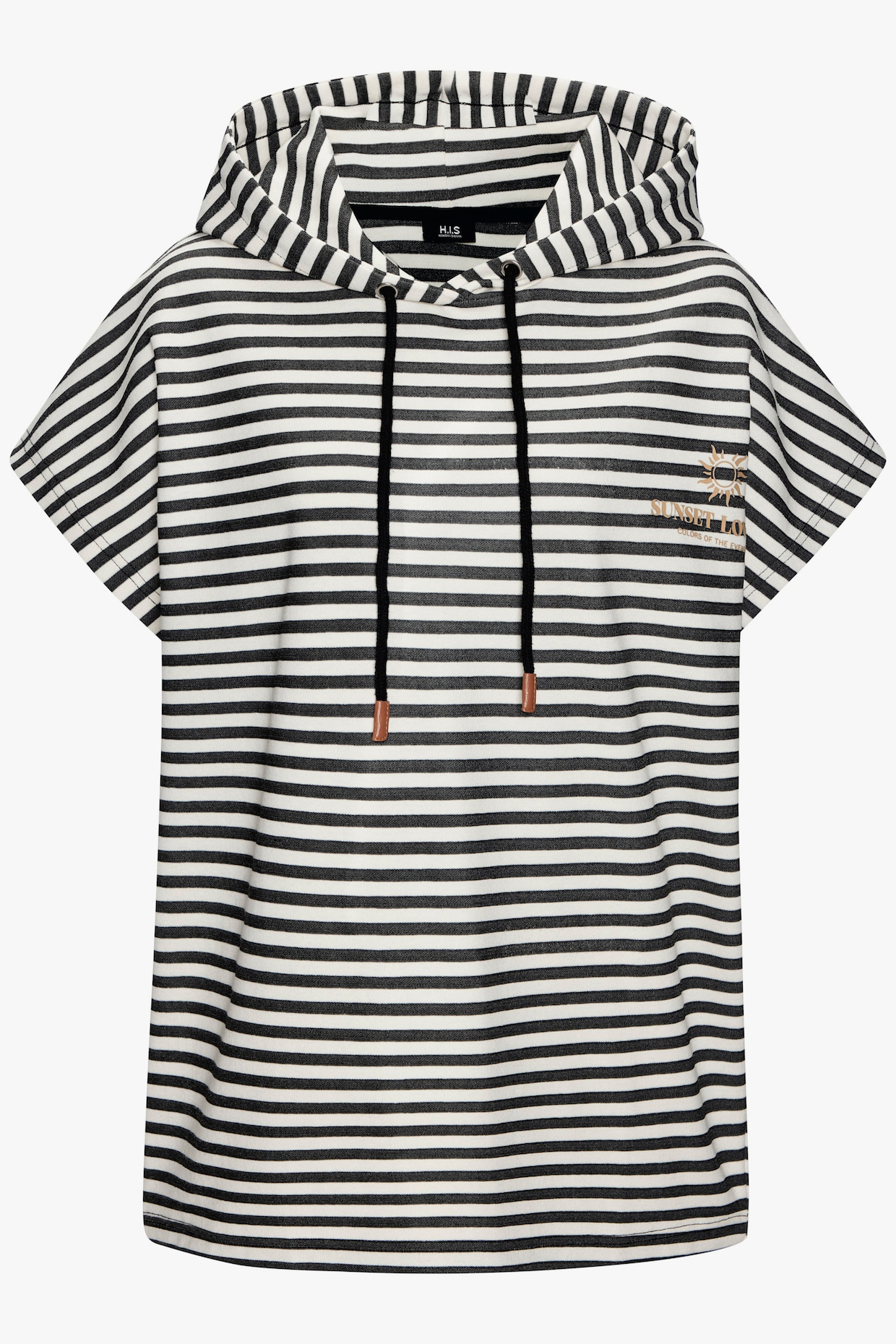 H.I.S Kapuzenshirt - schwarz gestreift