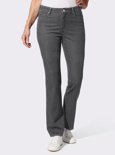 Thermojeans mit innenliegendem Dehnbund - grey-denim