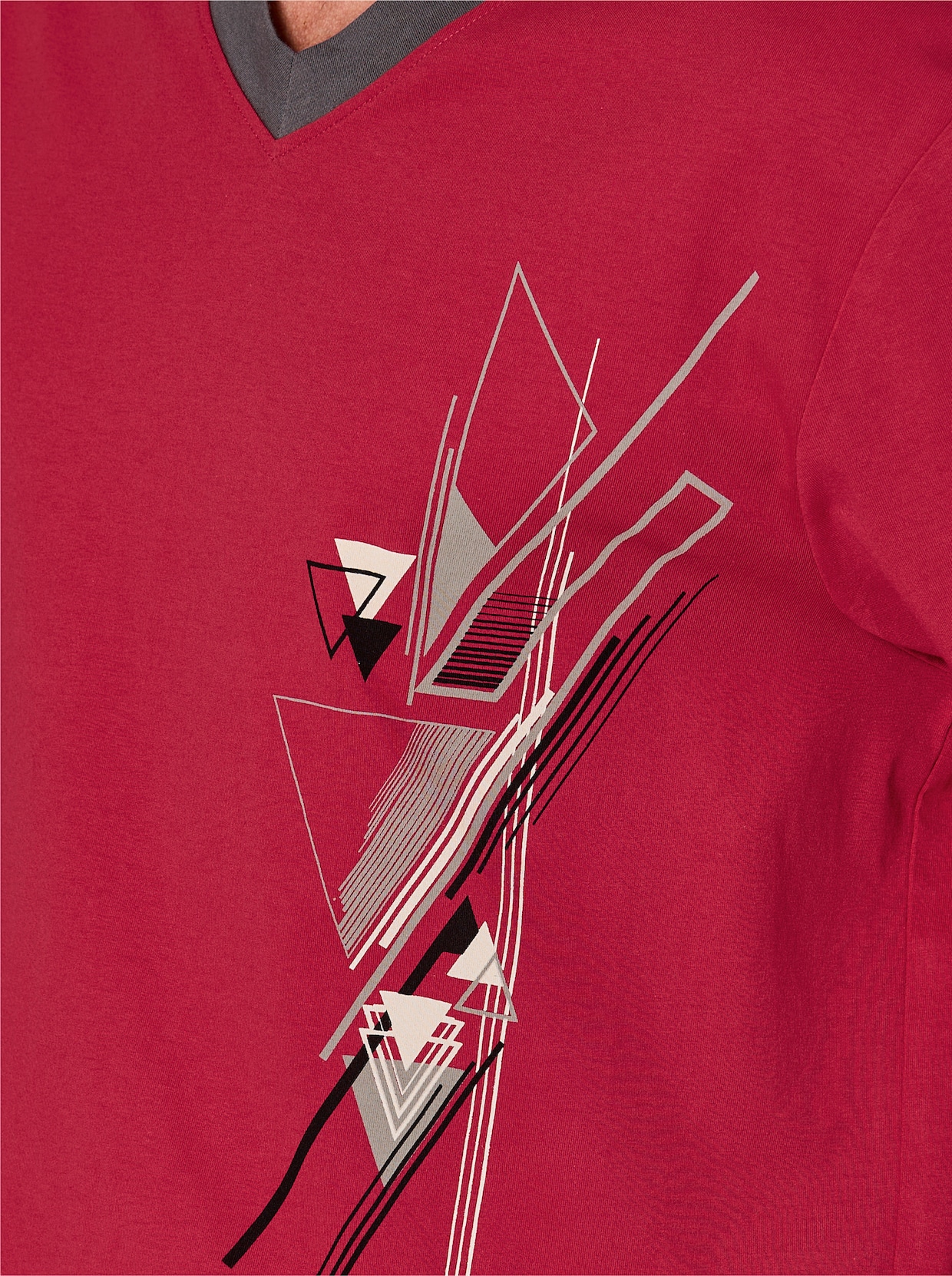 wäschepur men Shortys - rot + grau