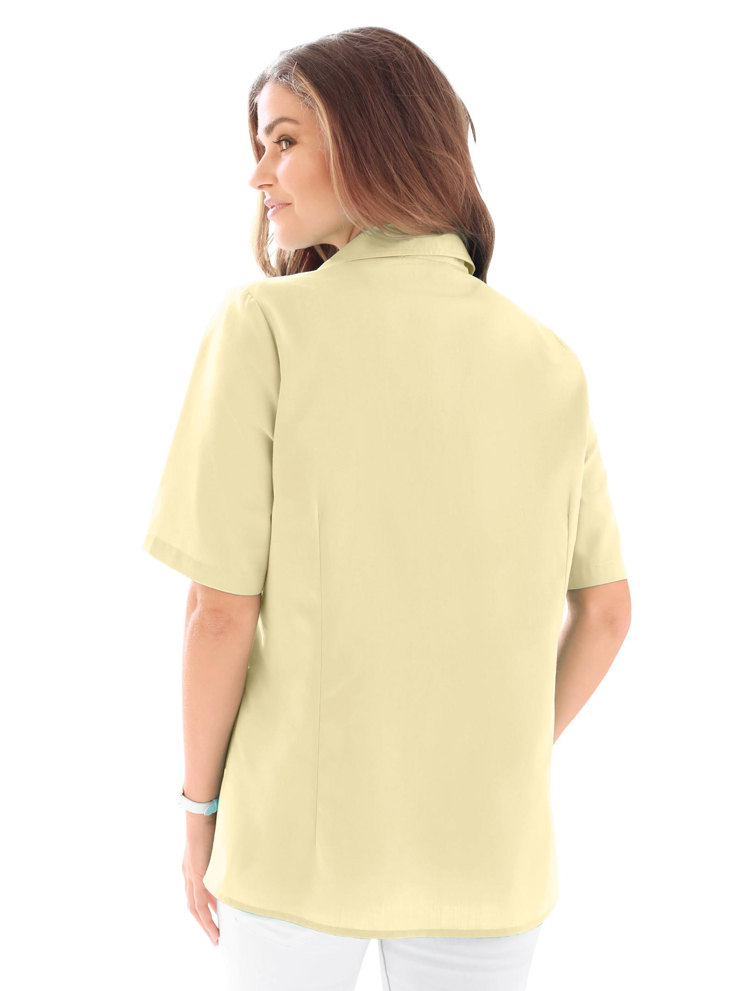 Hemdbluse - vanillegelb