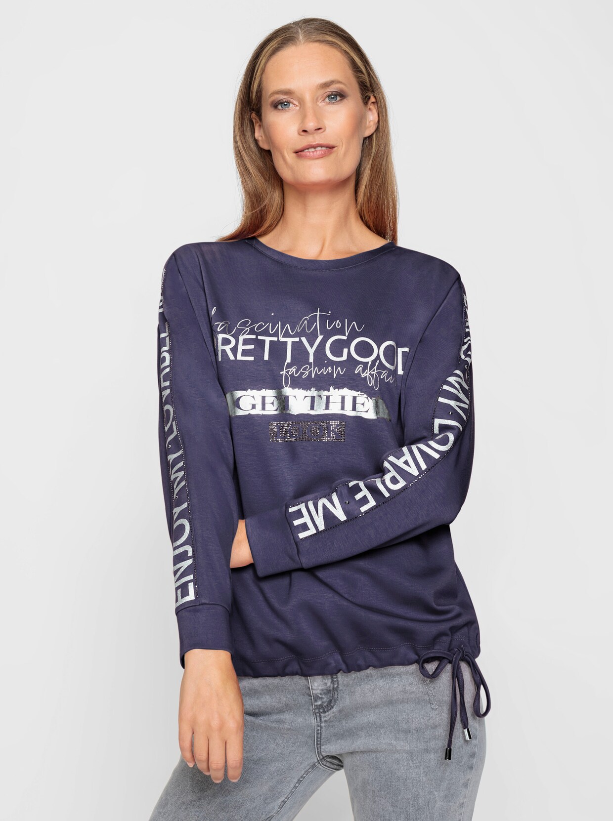 heine Langarmshirt - marine