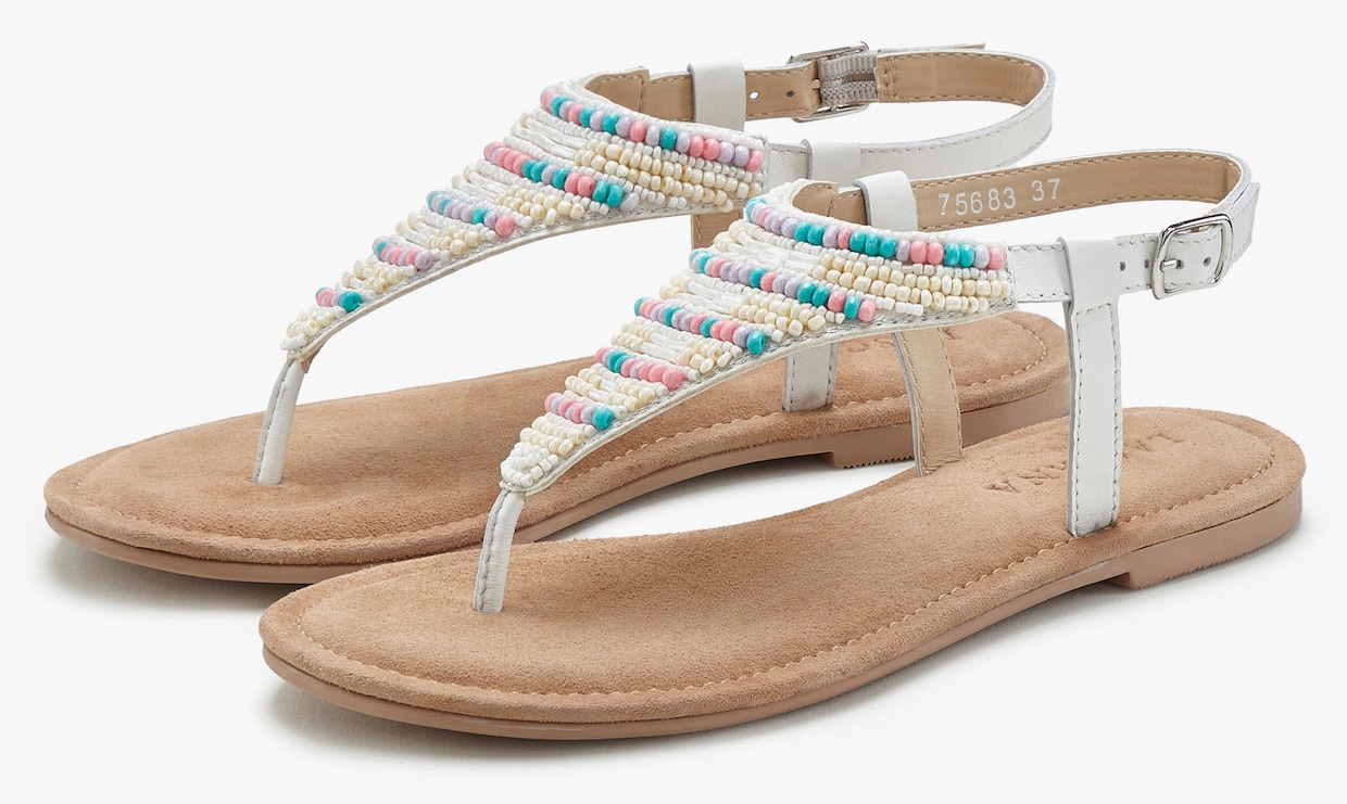 LASCANA Sandalen - wit