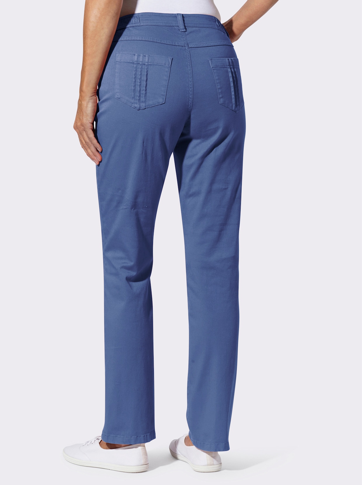 Stretch-Hose - jeansblau