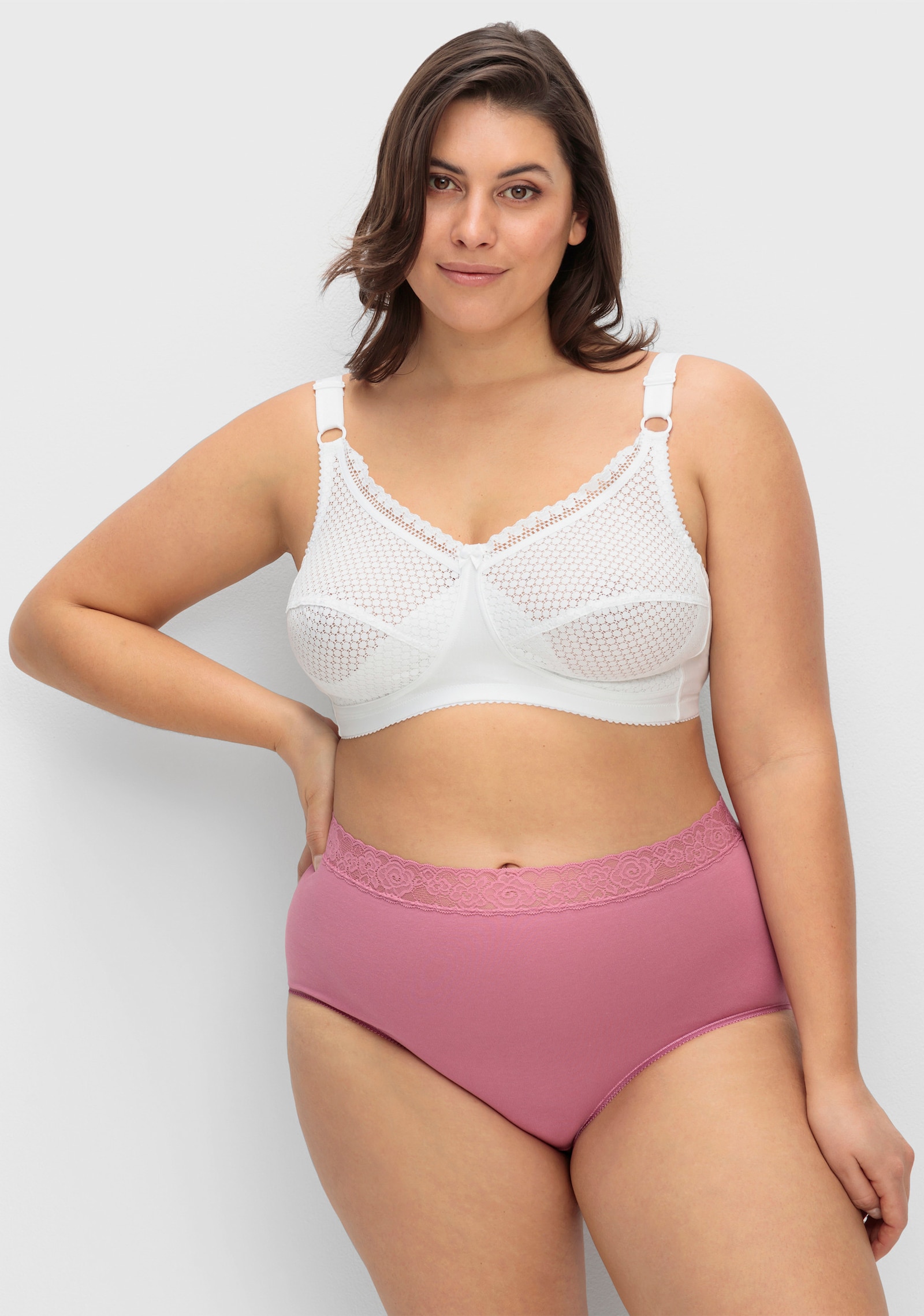 Miss Mary BH ohne Bügel mit vorne verstellbaren Trägern - weiß