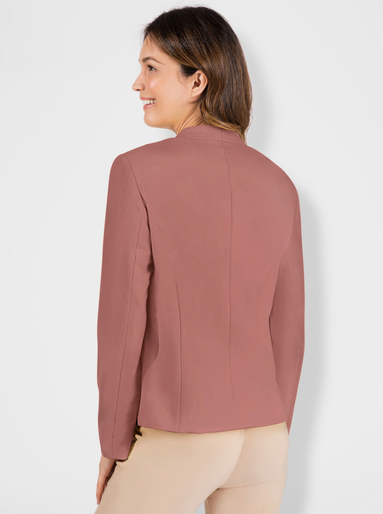 Jersey blazer - rozenhout