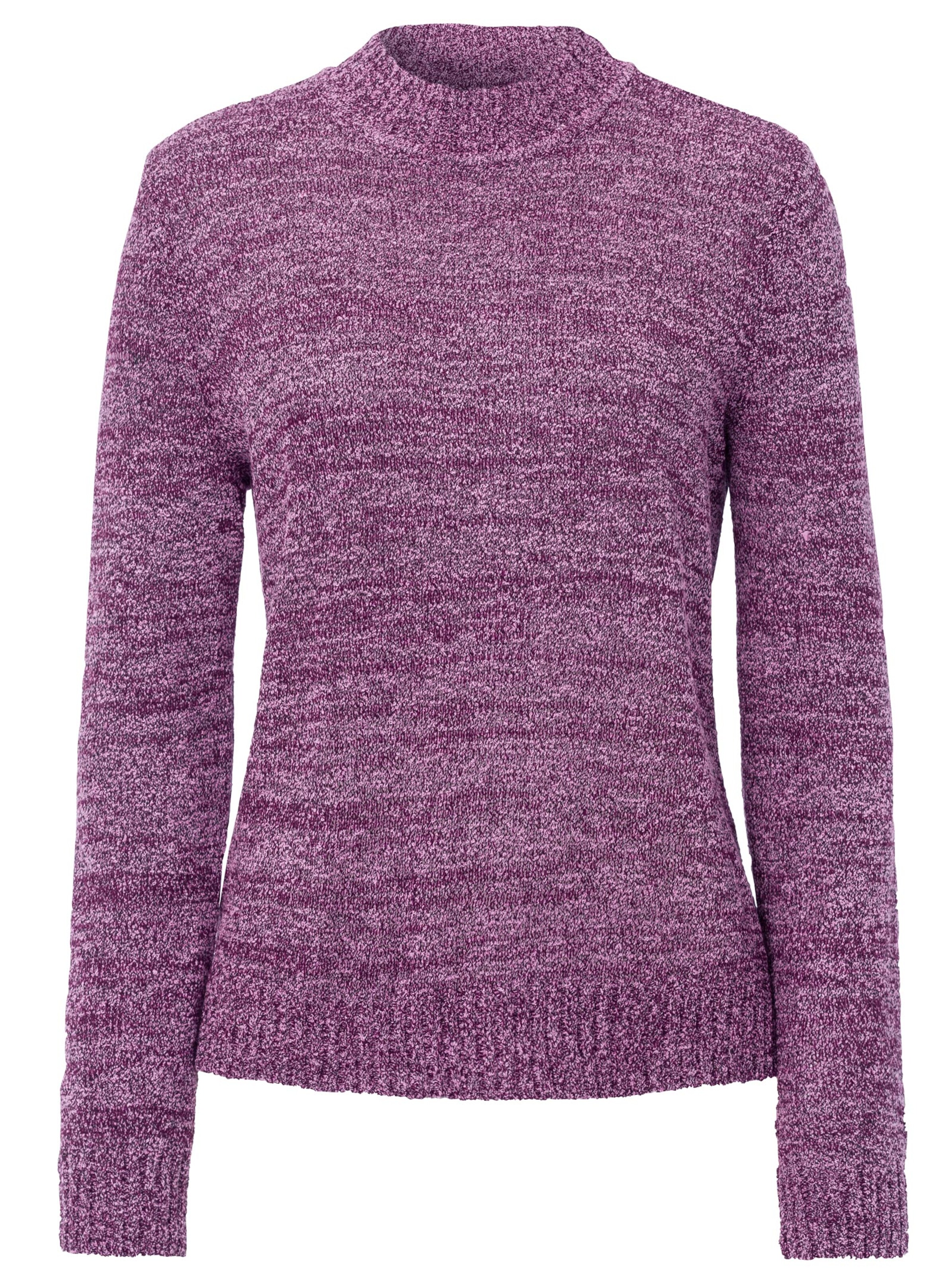 Pullover - fuchsia-meliert