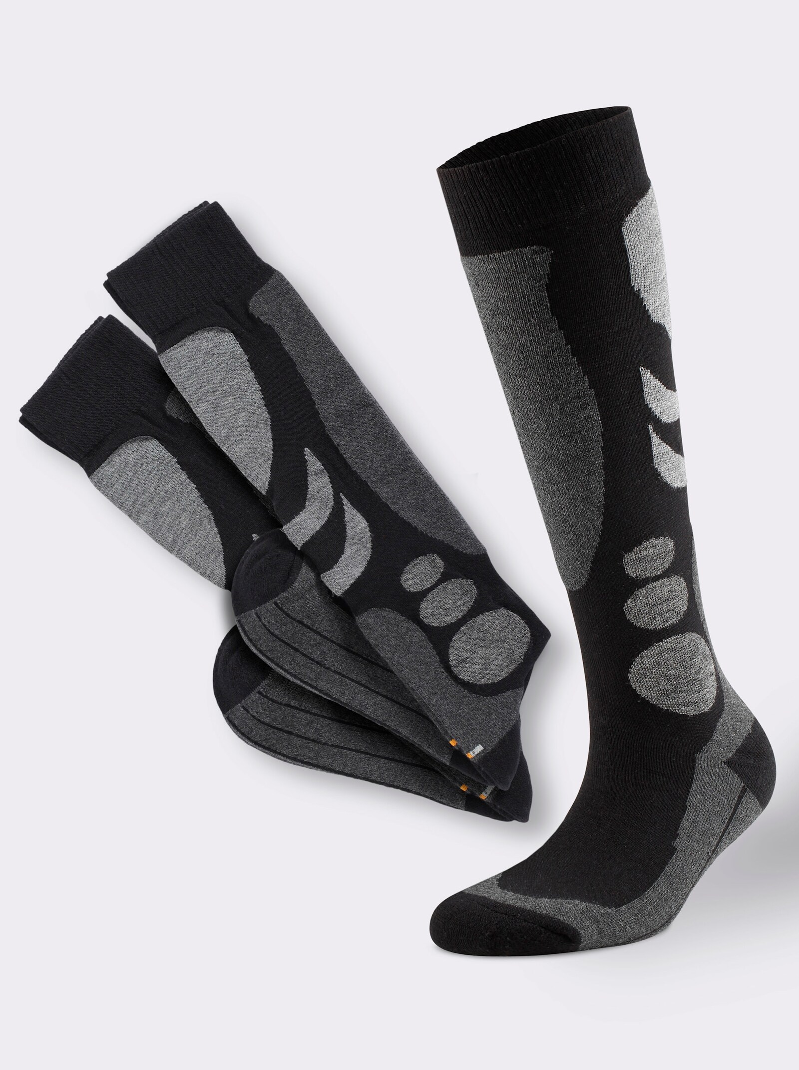 Mustang Ski-Socken - schwarz-anthrazit