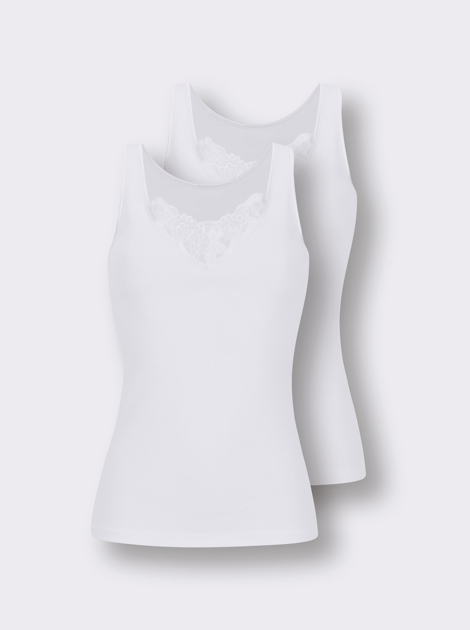 wäschepur Achselhemd - weiß