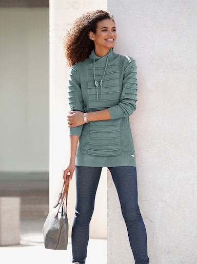 Lange pullover - jade