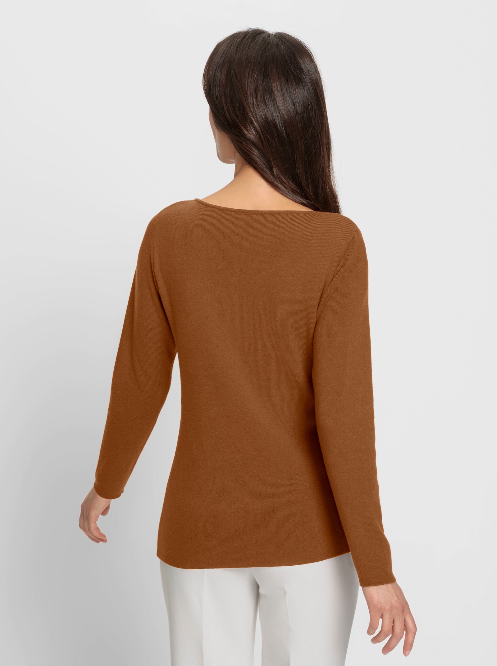 heine Pull à encolure en forme de cœur - ambre