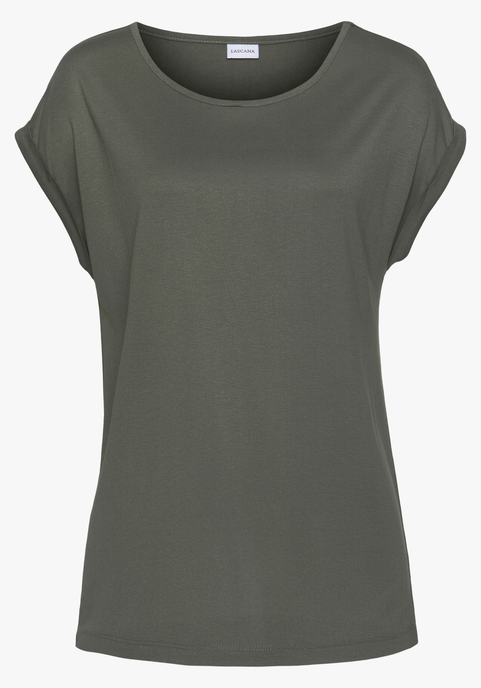 LASCANA Kurzarmshirt - khaki