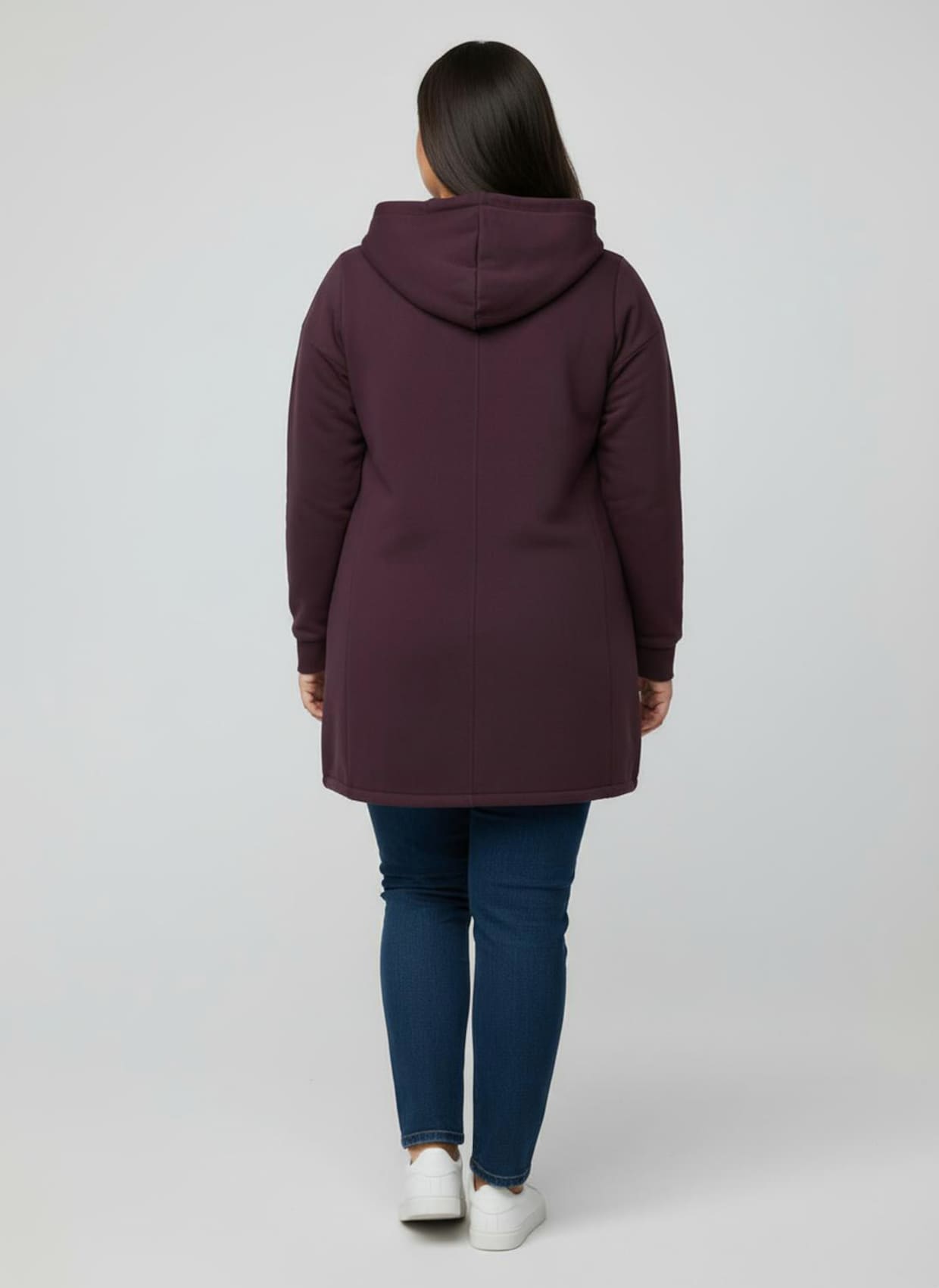 Sweatjacke - burgund