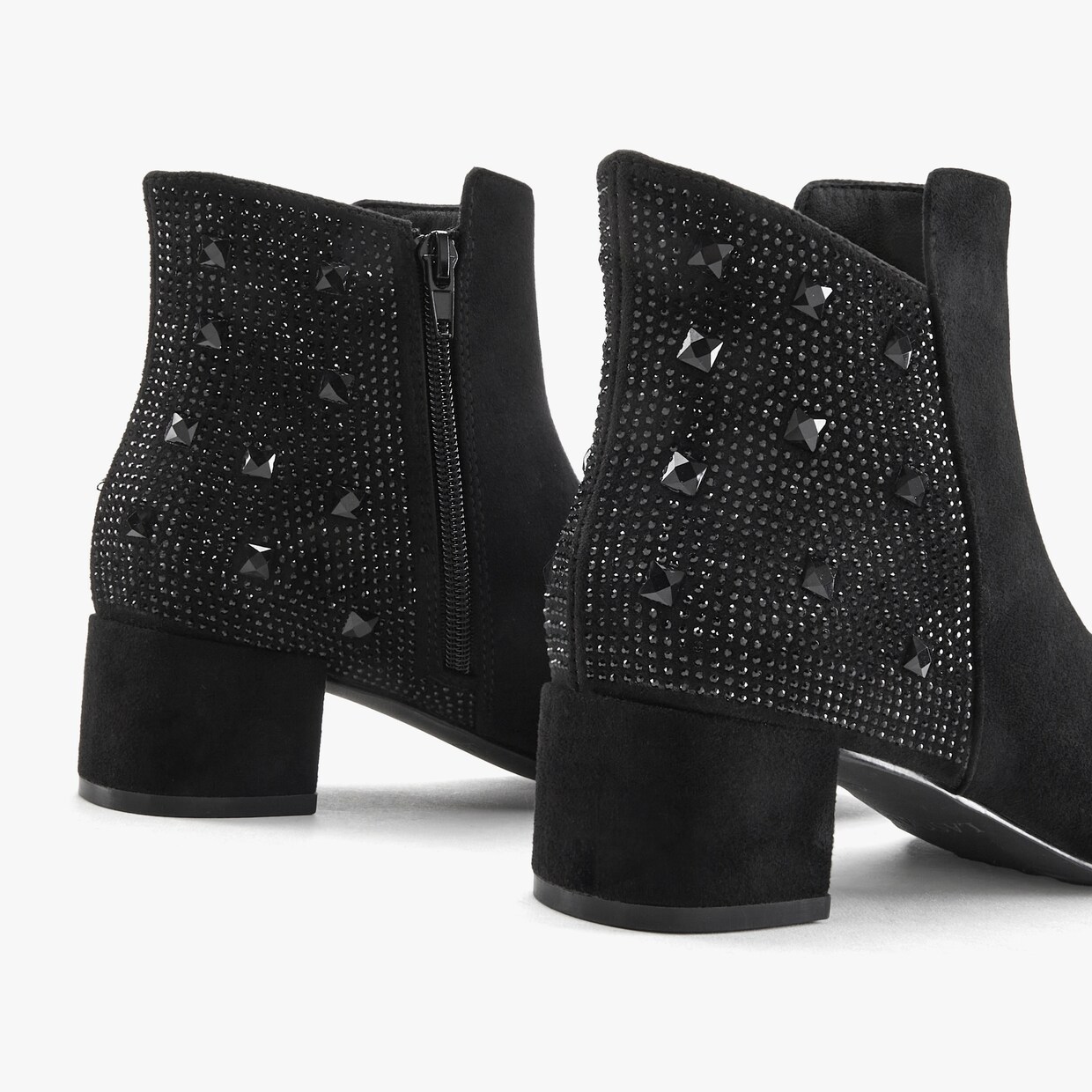 LASCANA Stiefelette - schwarz/glitzer