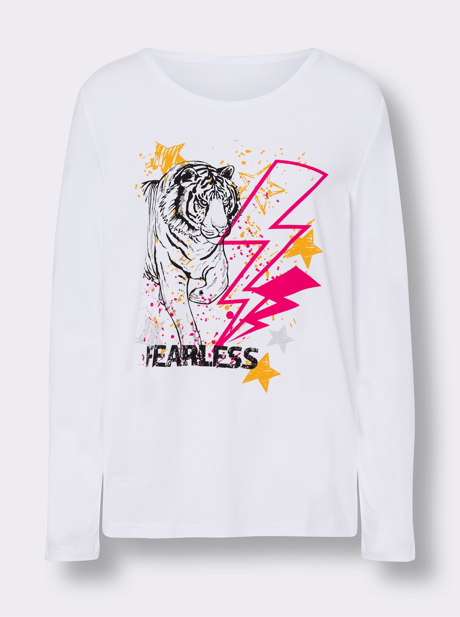 heine T-shirt à manches longues avec lettrage - blanc