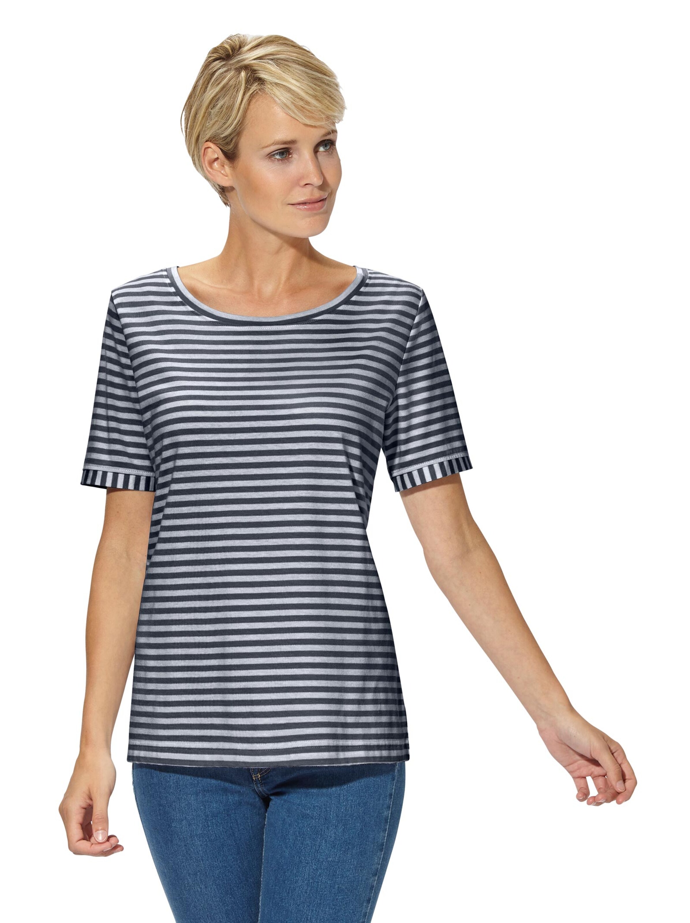 Shirt - marine-gestreift