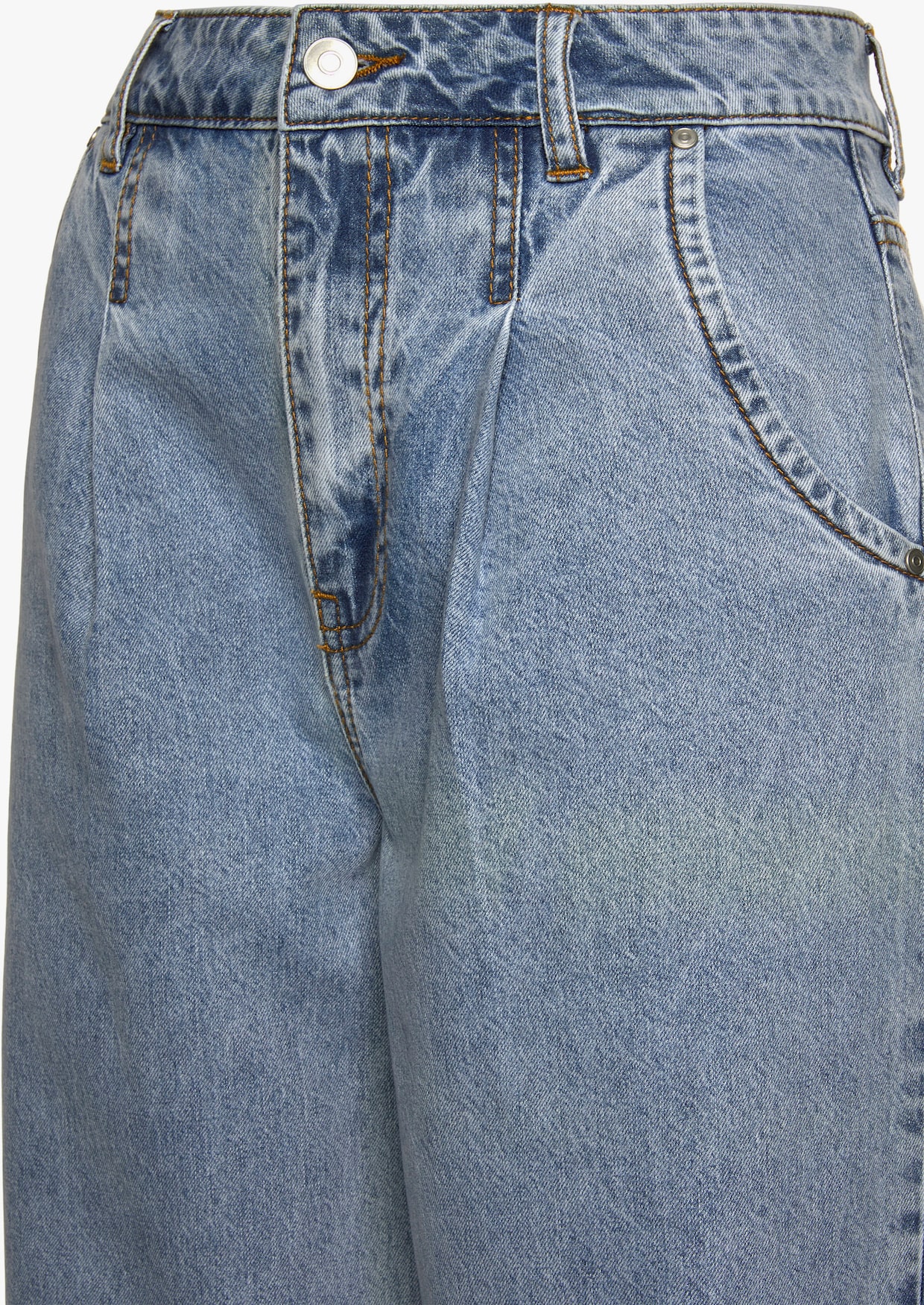 Buffalo Relax-fit-Jeans - blue-washed